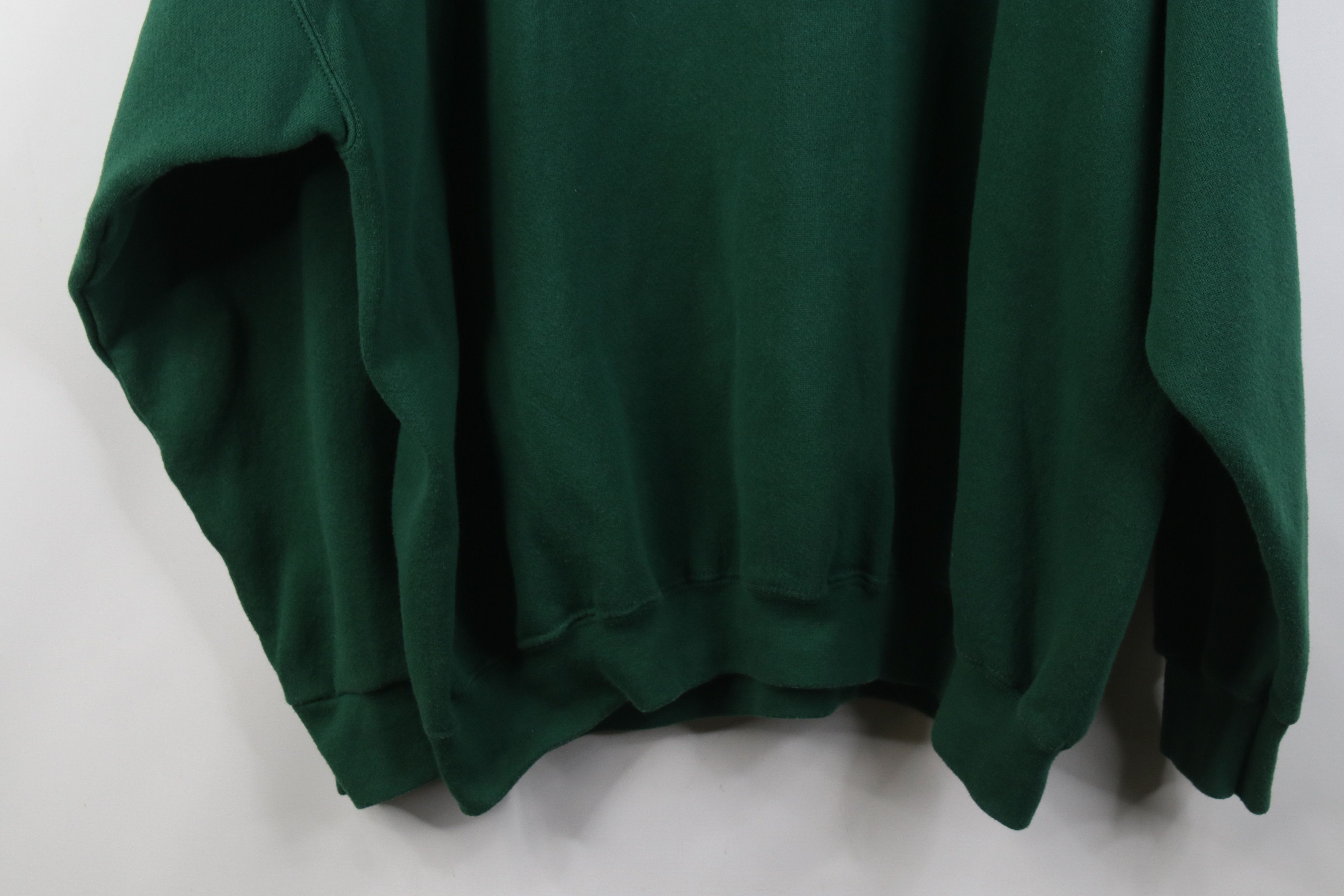 Vintage Vintage 90s Streetwear Heavy Crewneck Sweatshirt Green USA Size US XXL / EU 58 / 5 - 13 Thumbnail
