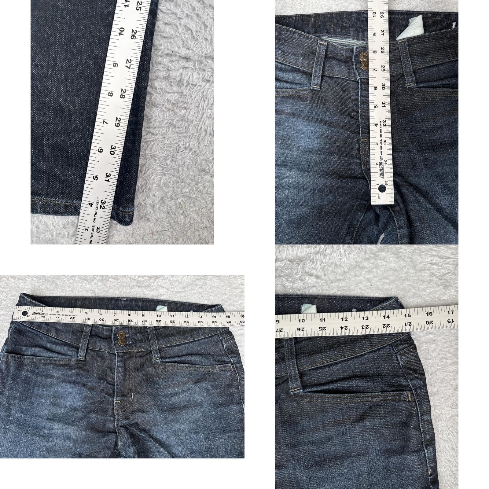 Gap Gap Jeans Womens 6 Tall Bootcut Denim Dark Blue Mid Rise 28x33 Stretch Pockets 5-Pocket City 1969 Mens? Girls? Size 28" / US 6 / IT 42 - 8 Thumbnail