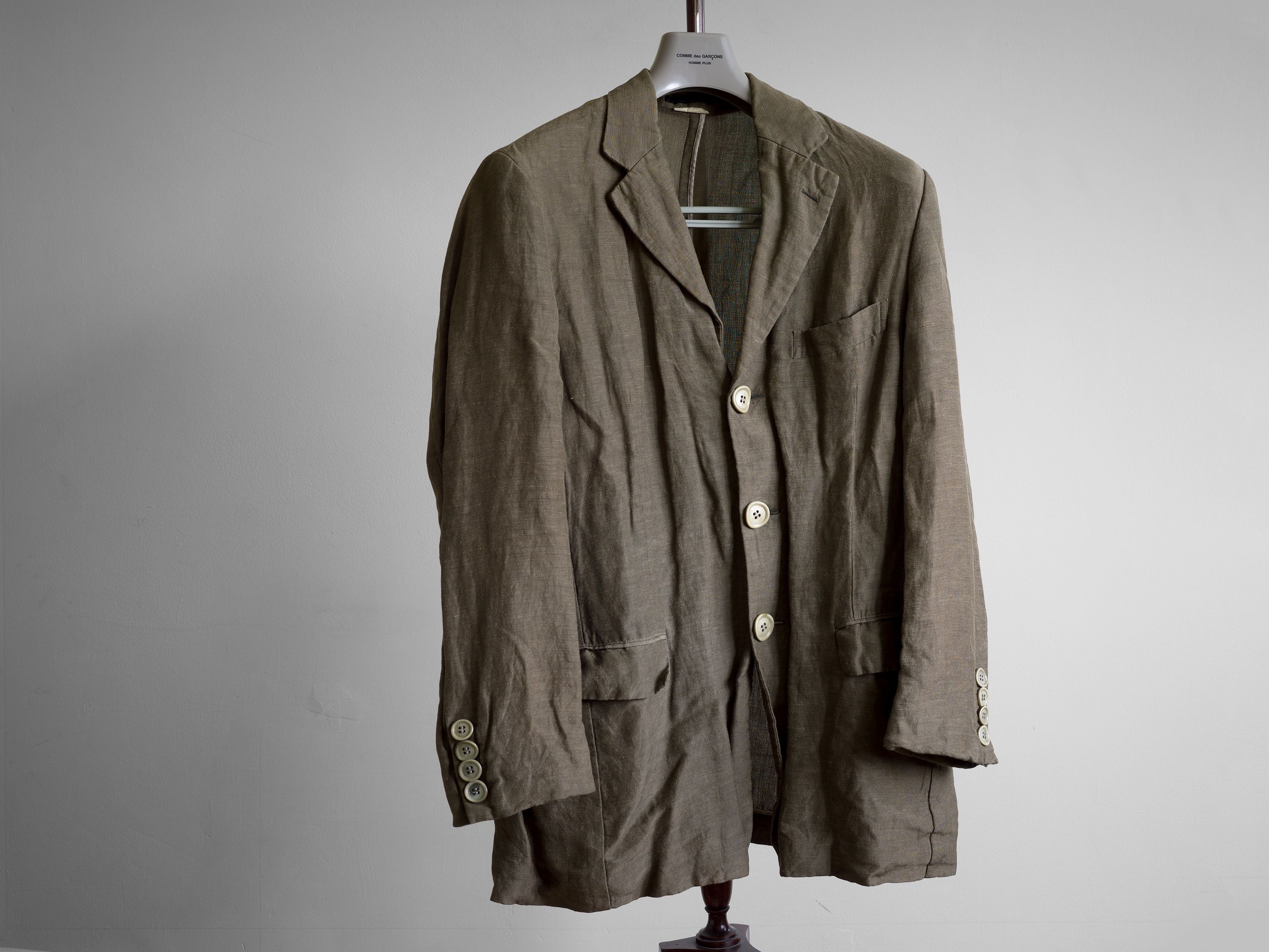 Comme des Garcons Homme Deux SS2012 COMME des GARÇONS HOMME DEUX LINEN BLEND JACKET Size US L / EU 52-54 / 3 - 2 Thumbnail