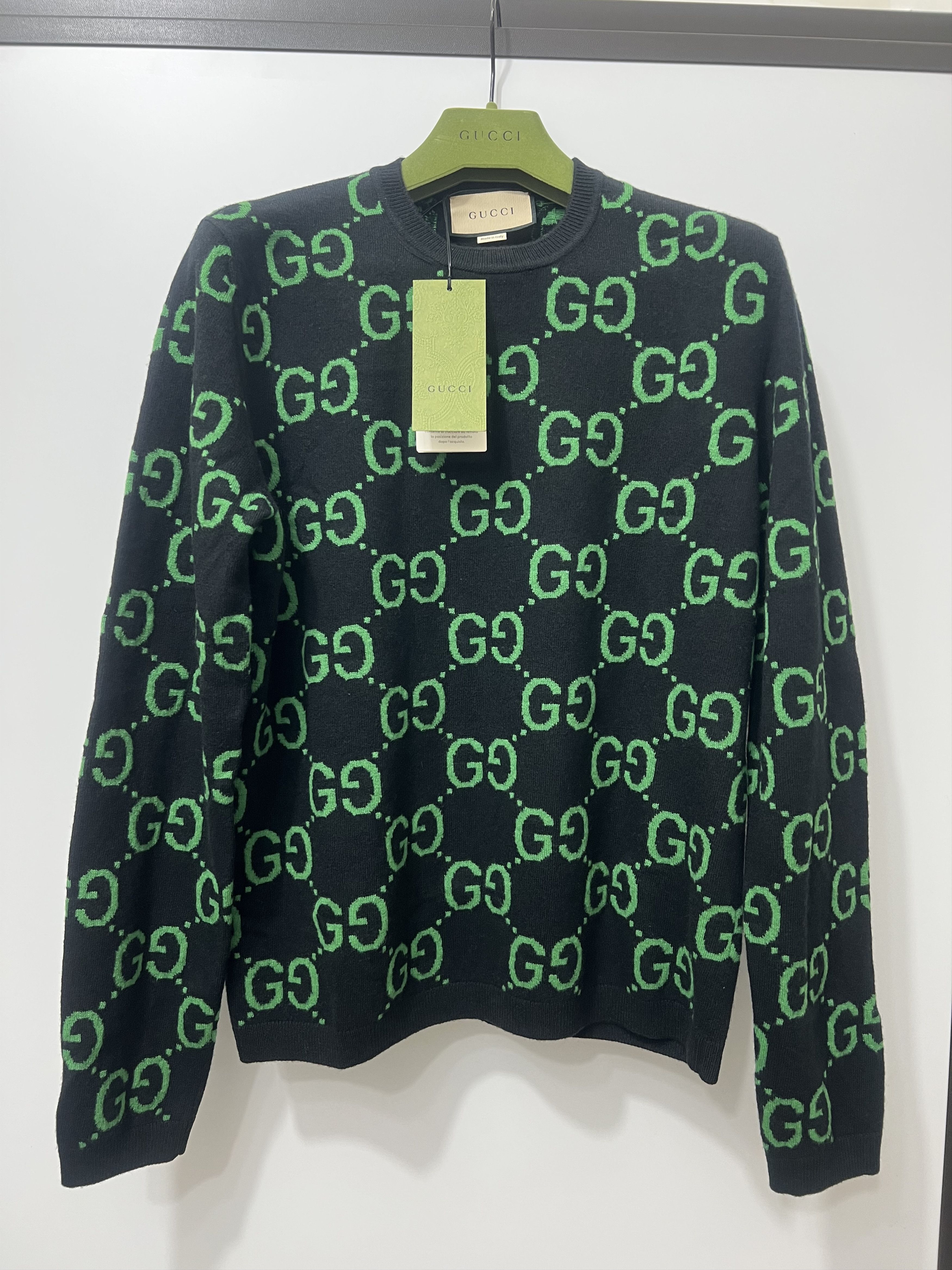 Gucci Gucci - Maglione In Lana Con Monogramma GG Taglia M Size US M / EU 48-50 / 2 - 7 Thumbnail