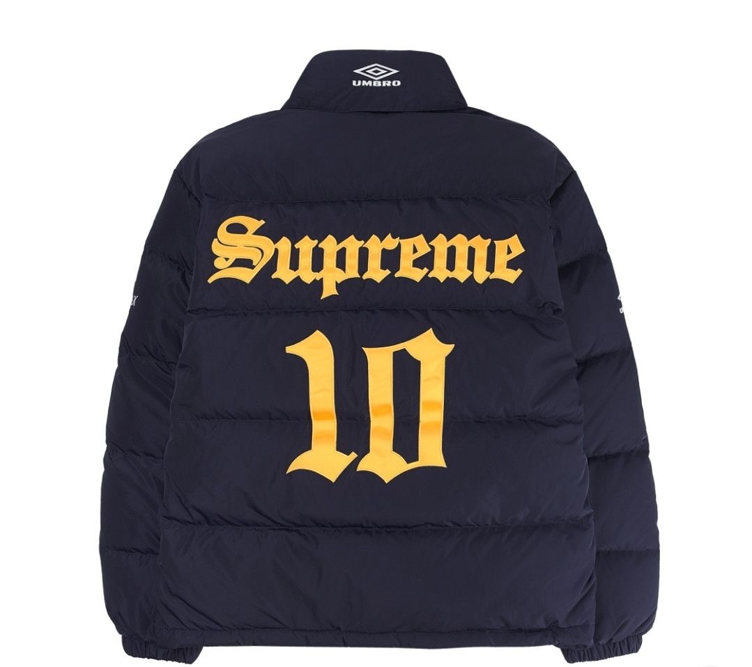 Supreme × Umbro Supreme Umbro Down Puffer Jacket Navy Size US XL / EU 56 / 4 - 2 Thumbnail
