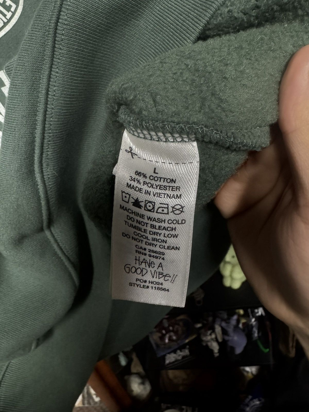 Stussy Stussy overlock Varsity raglan crew pine green Size US L / EU 52-54 / 3 - 4 Thumbnail