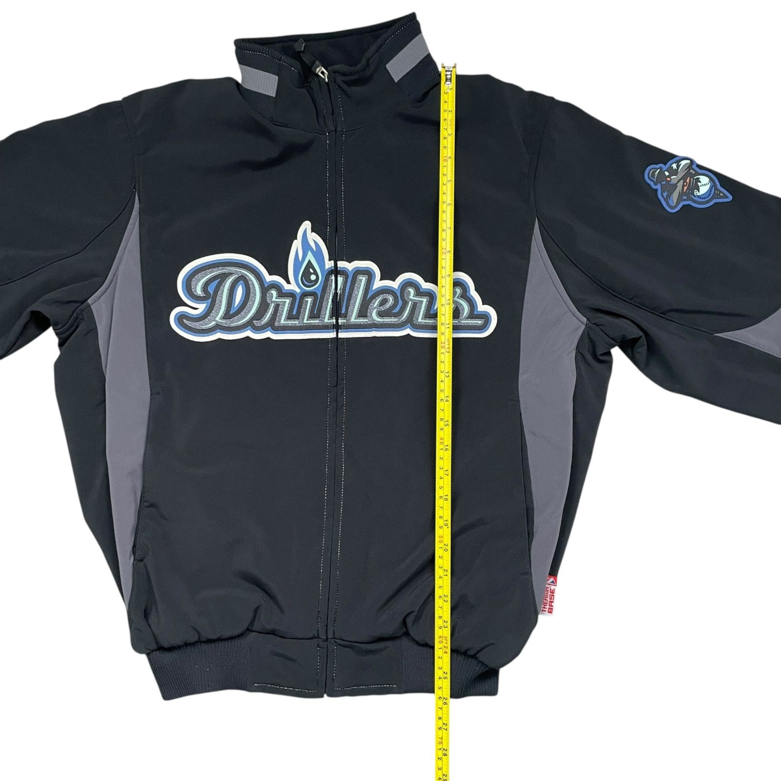 Vintage RARE MILB TULSA DRILLERS MAJESTIC THERMA BASE DUGOUT JACKET Size US M / EU 48-50 / 2 - 8 Thumbnail