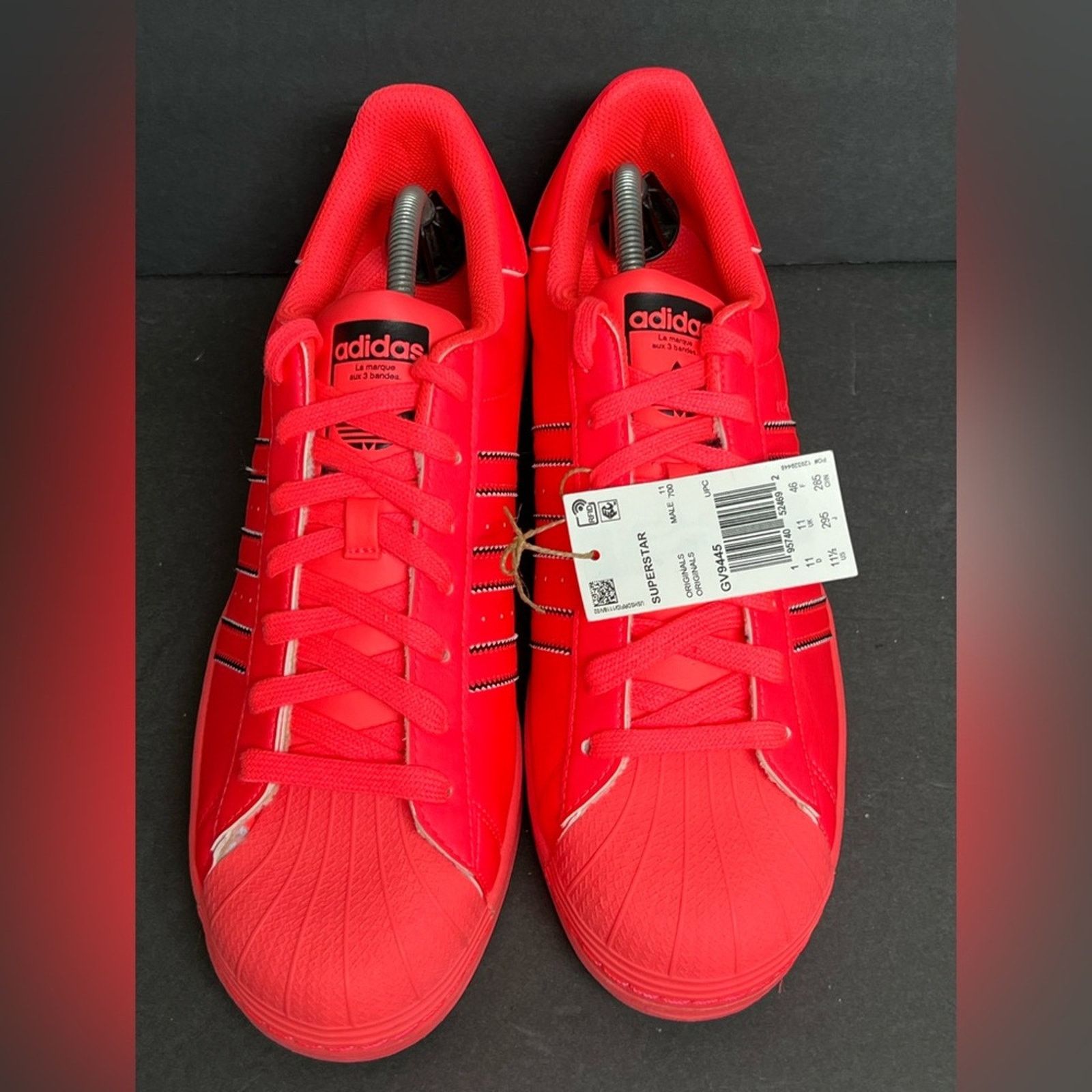 Adidas NEW Adidas Superstar Originals Turbo Salmon Shell Toe GV9445 Size US 11.5 / EU 44-45 - 7 Thumbnail