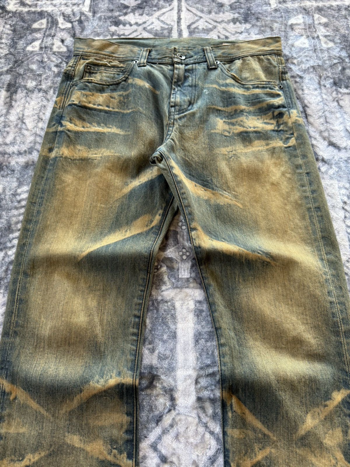 If Six Was Nine Flared Semantic Design Muddy Wash Claw Mark Jeans Size US 30 / EU 46 - 3 Thumbnail