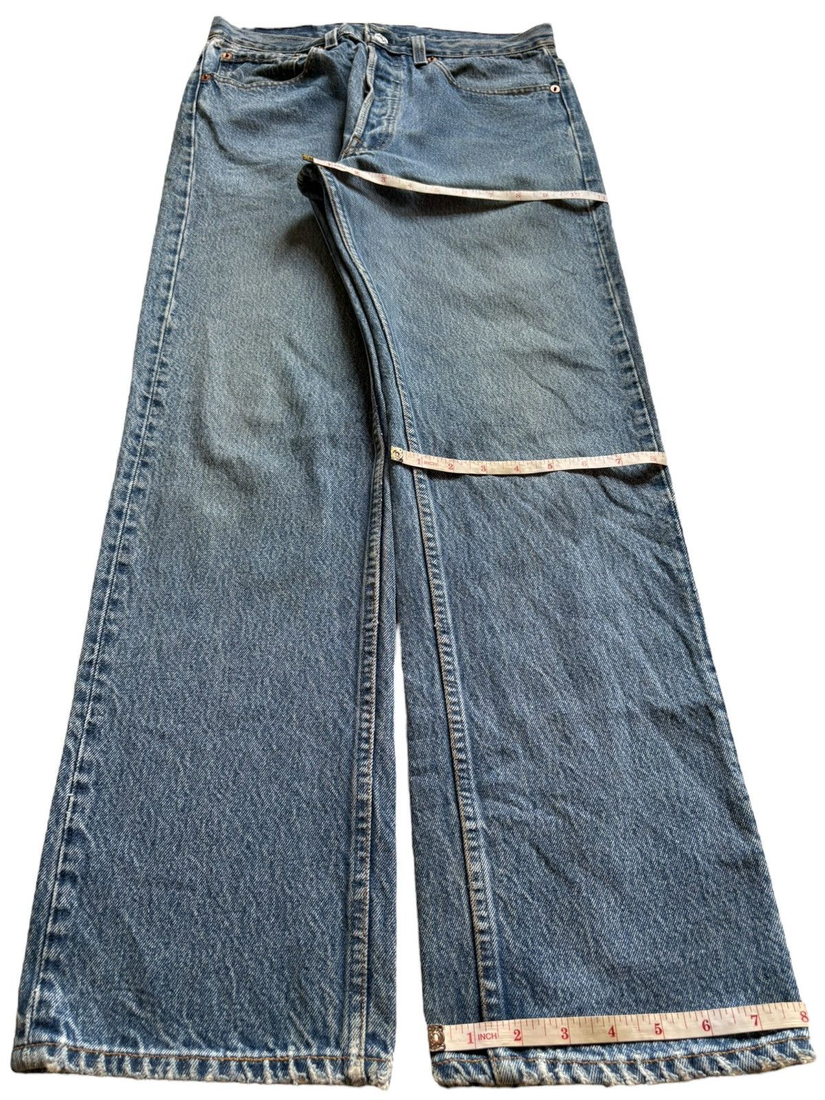 Levi's SALES🔥Vintage 90s Levis 501 Blue Wash Loose Jeans Size US 30 / EU 46 - 13 Thumbnail