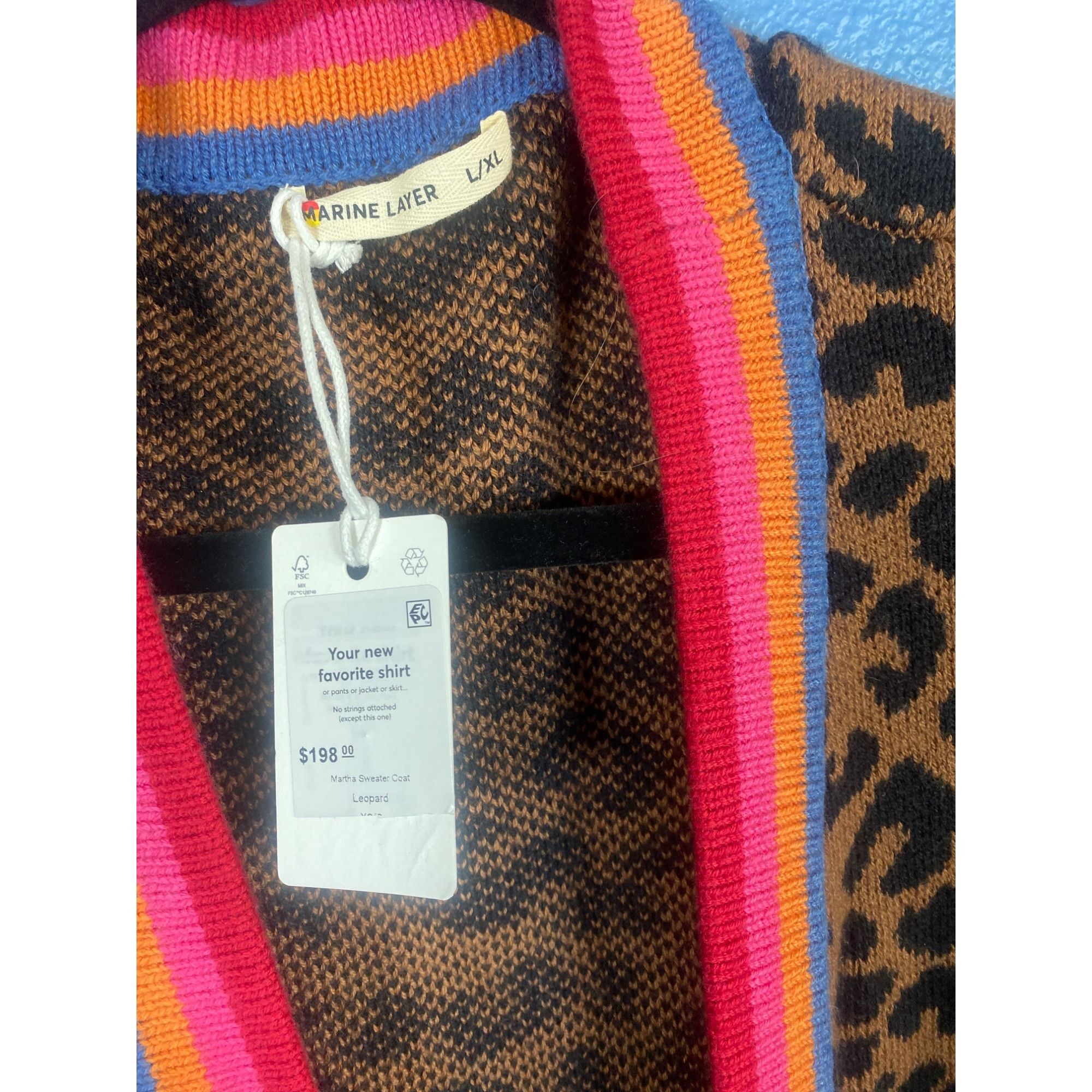 Marine Layer NWT Marine Layer Martha Sweater Coat Leopard Duster Cardigan Size XL / US 12-14 / IT 48-50 - 9 Thumbnail
