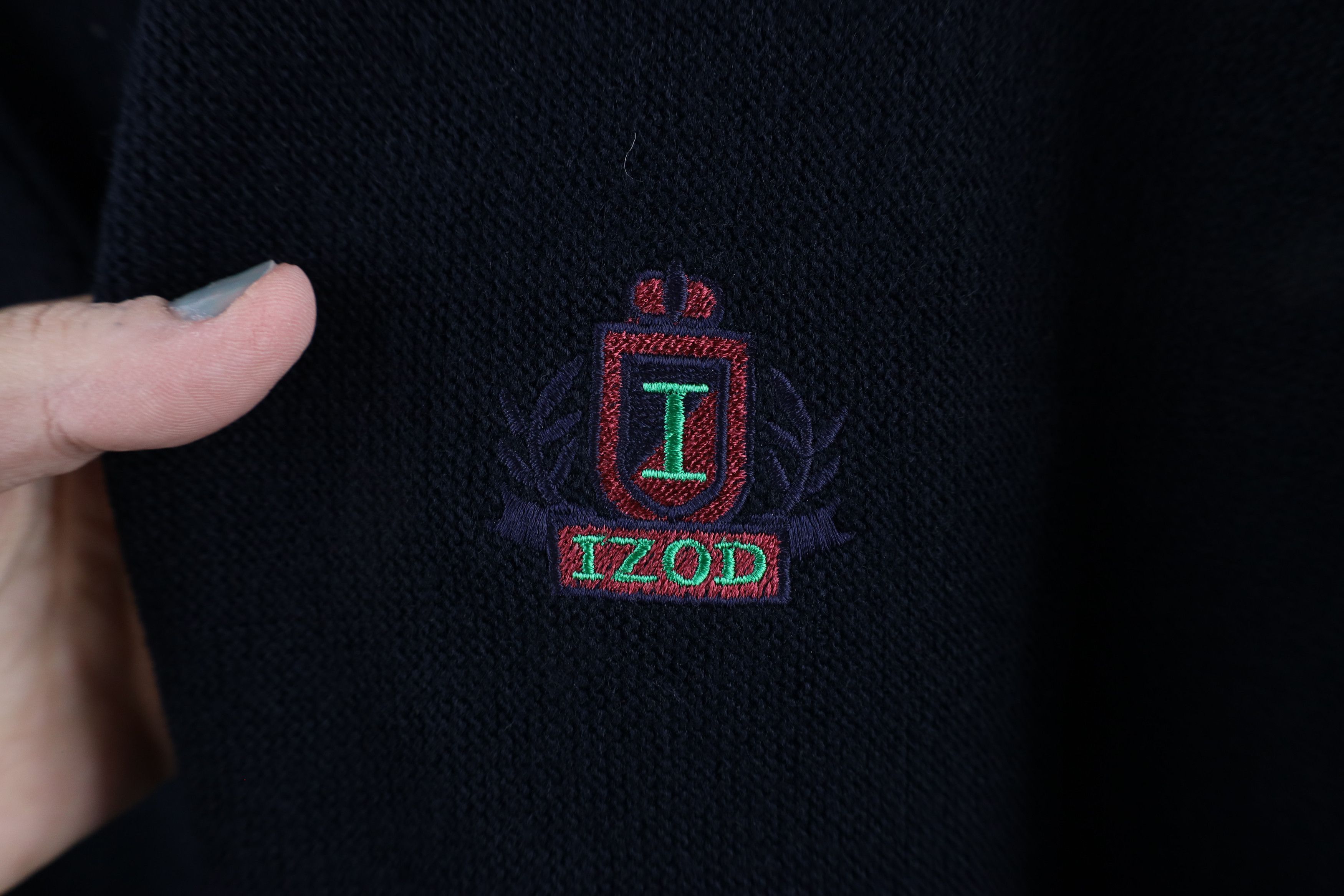 Izod × Vintage Vintage 80s 90s Izod Knit Button Cardigan Sweater Blue USA Size US L / EU 52-54 / 3 - 5 Thumbnail