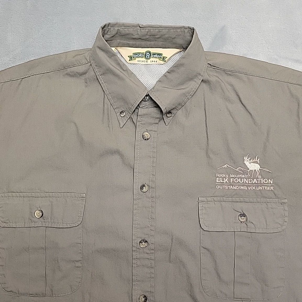 Vintage VINTAGE Rocky Mountain Elk Foundation Shirt Mens L Brown RMEF Hunt Size US L / EU 52-54 / 3 - 3 Thumbnail