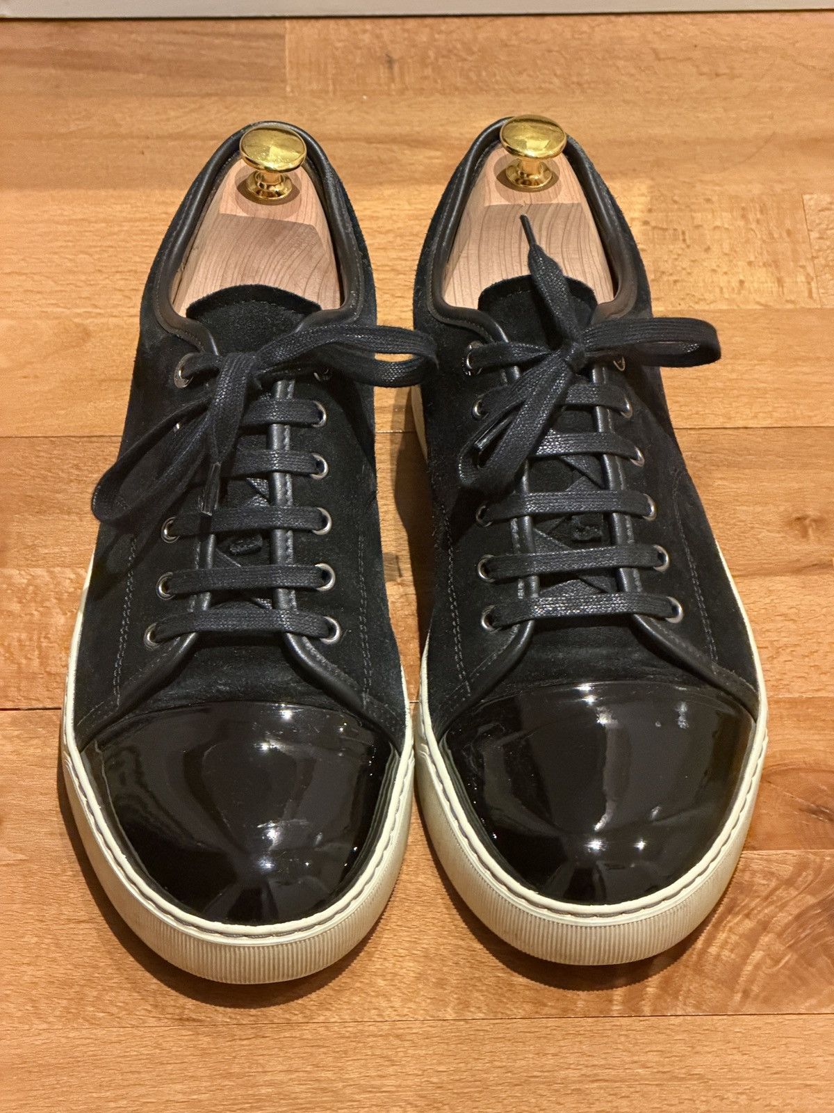 Lanvin Lanvin DBB1 Black Suede and Patent Leather Size US 10 / EU 43 - 1 Thumbnail