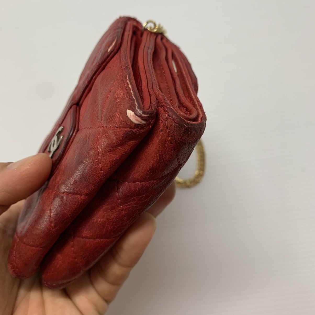 Chanel Chanel Red Leather Wallet Size ONE SIZE - 10 Thumbnail