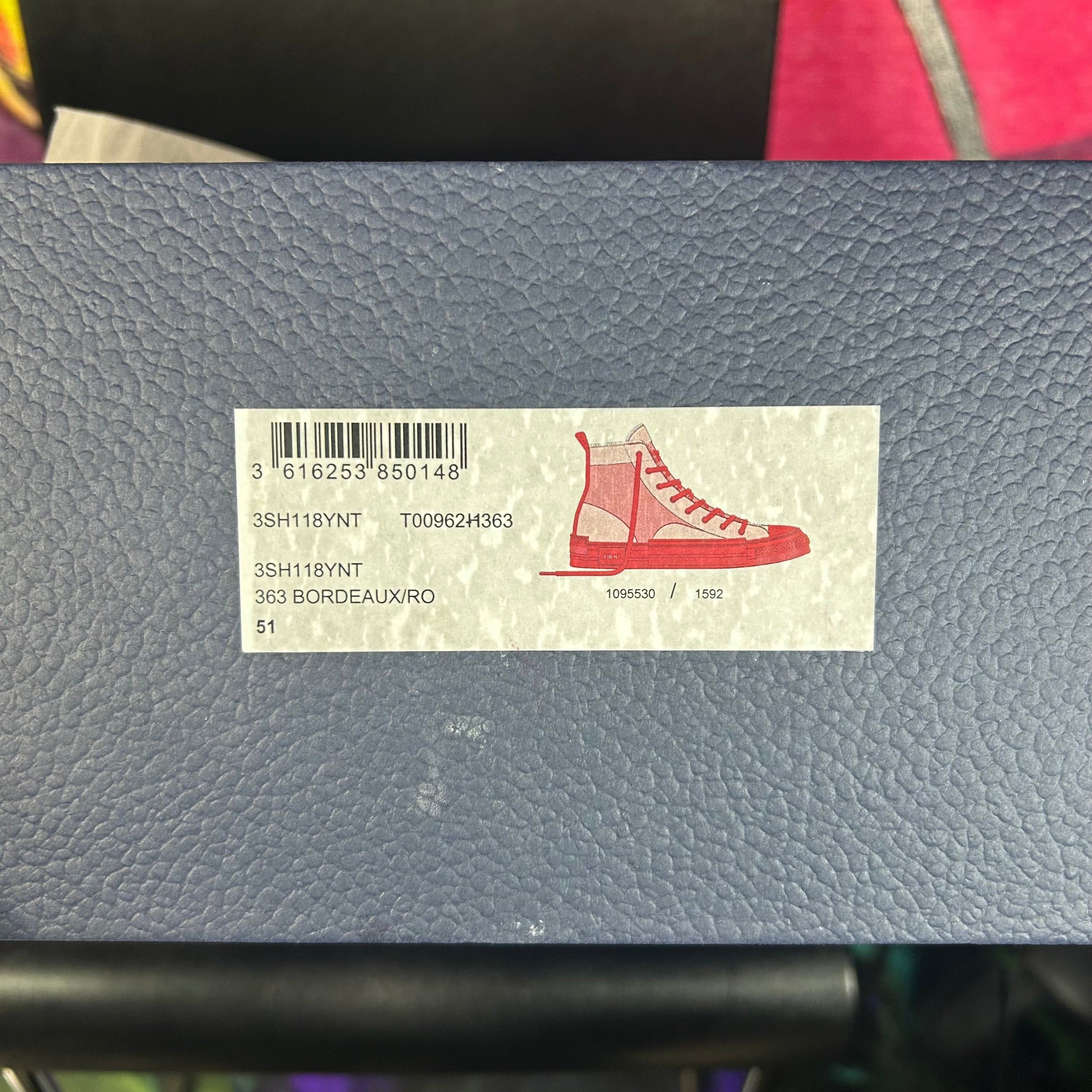 Dior Christian Dior B23 Sneakers Red / Bordeaux Size 51 / 16.5 Size US 15 / EU 48 - 9 Thumbnail