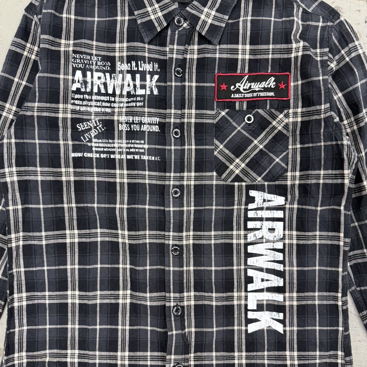 Airwalk Airwalk Poem Y2K Riot Punk Flannel Shirt Size US M / EU 48-50 / 2 - 2 Thumbnail