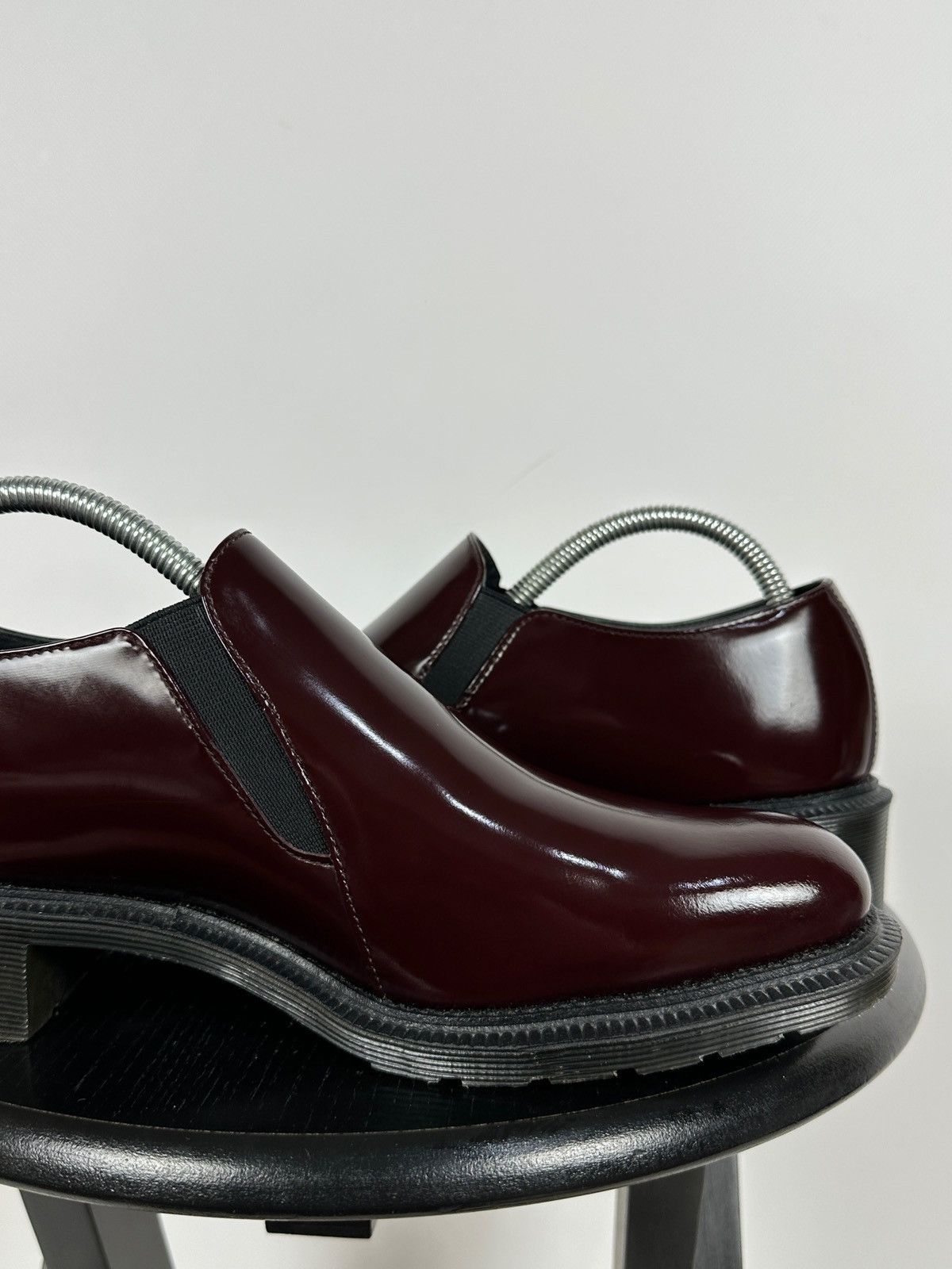 Dr. Martens Dr. Martens Rosyna Burgundy Polished Smooth Leather Loafers Size US 10.5 / IT 40.5 - 17 Thumbnail