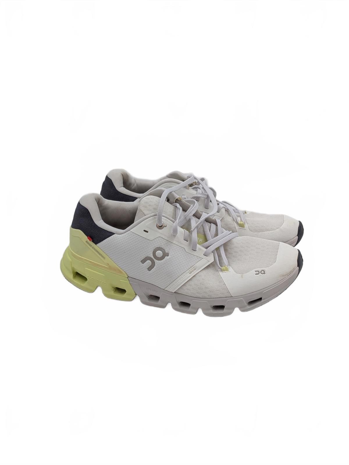 Other On Running On Cloud Flyer Men's Sport Shoes - White Yellow Size US 11 / EU 44 - 4 Thumbnail