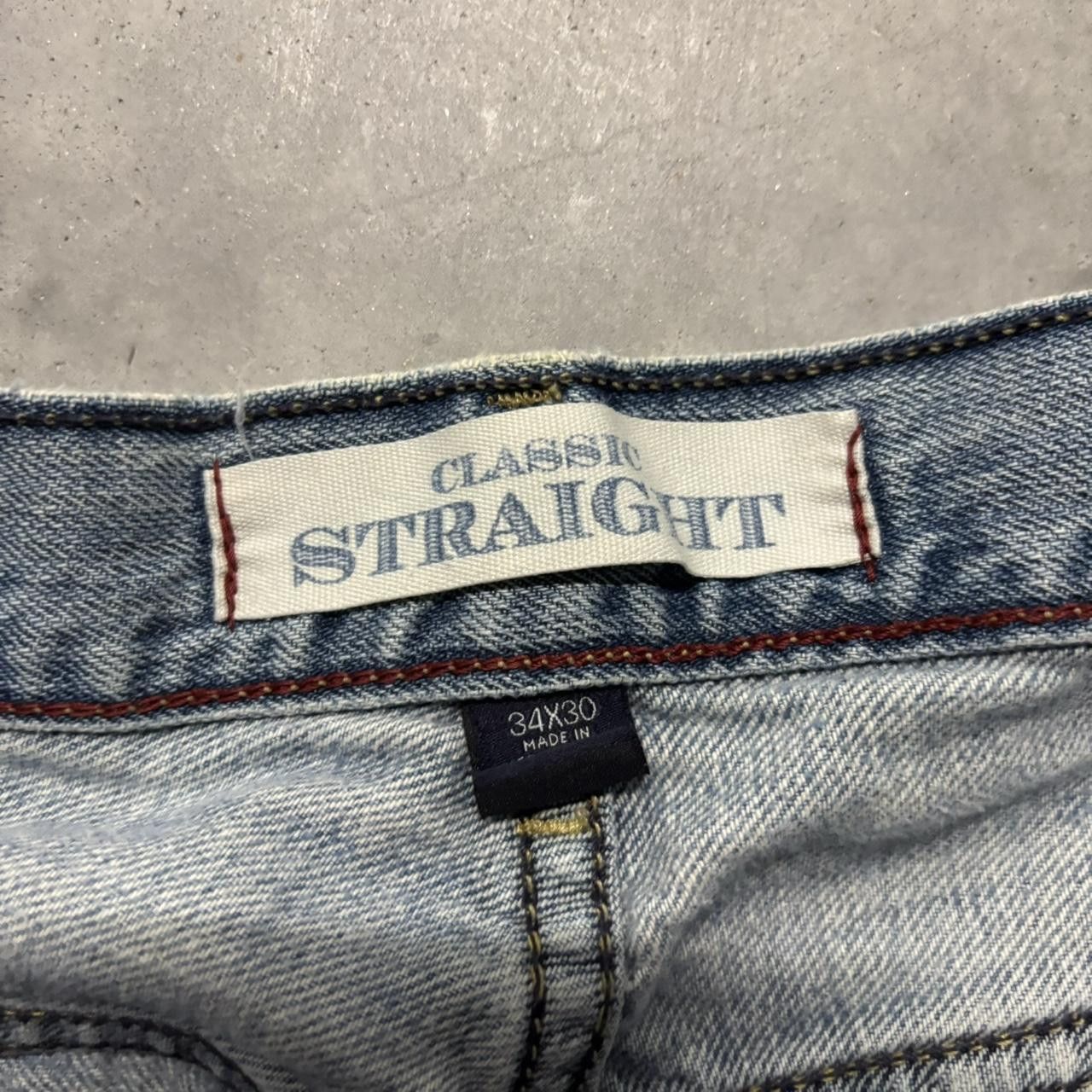 Tommy Hilfiger × Vintage Crazy Vintage Y2K/2000s Baggy Light Wash Distressed Tommy Hilfiger Denim Jeans! Size US 34 / EU 50 - 8 Thumbnail