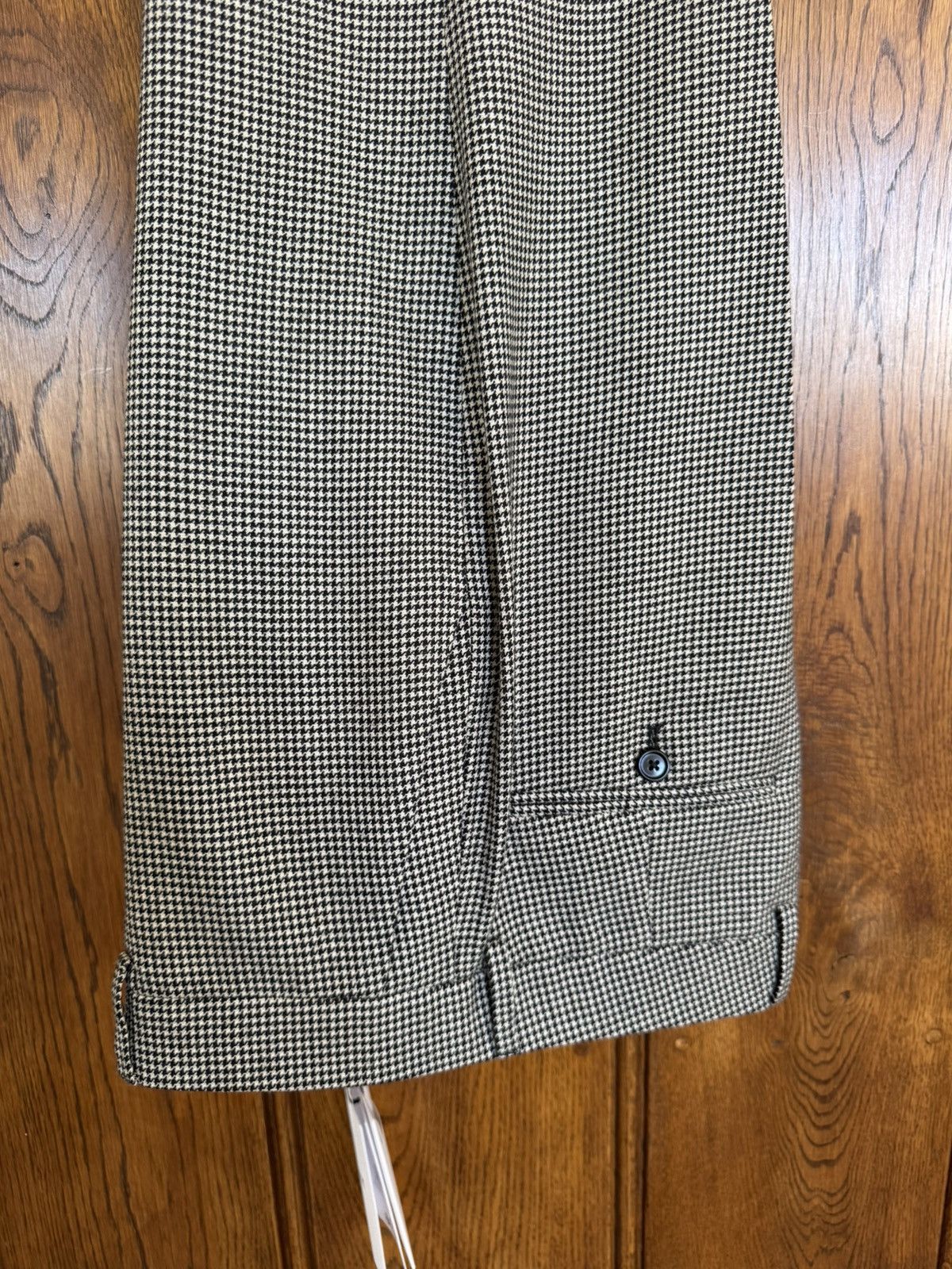 Celine SS23 Celine Houndstooth cashmere Flared Pants Hedi Slimane Size 40L - 15 Thumbnail