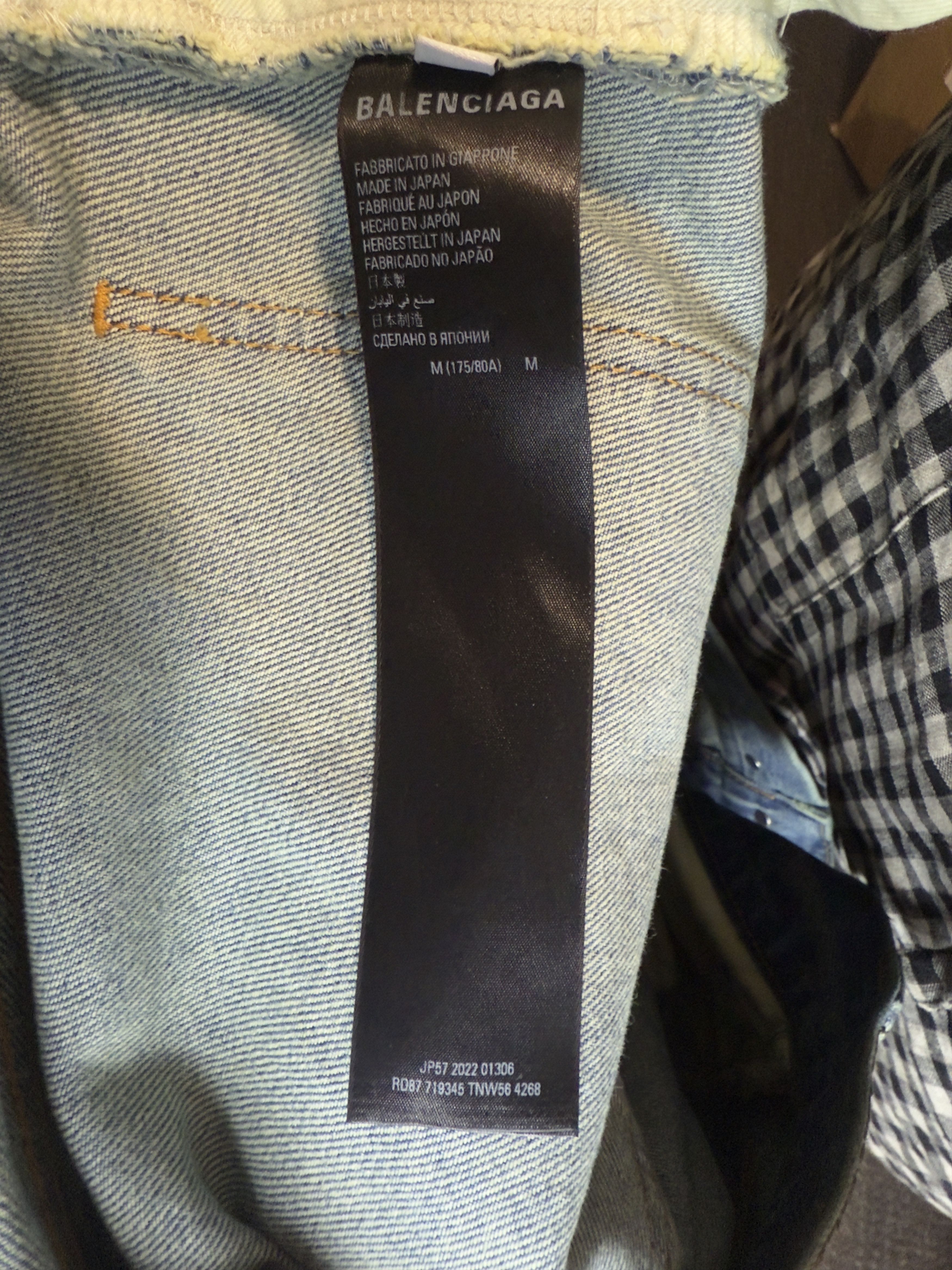 Balenciaga Wide-leg diamond graffiti jeans Size US 32 / EU 48 - 7 Thumbnail