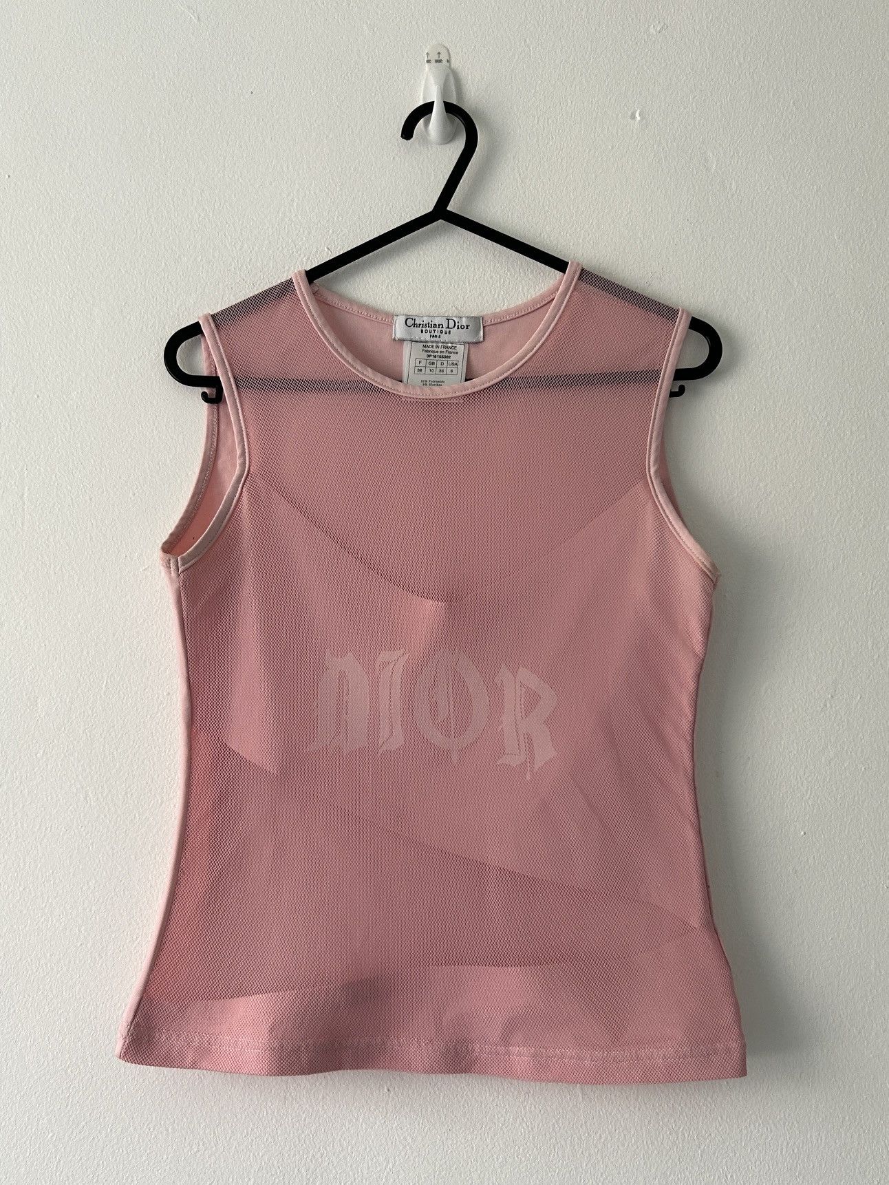 Christian Dior タンクトップ USA 8 ジョンガリアーノ Christian Dior タンクトップ USA 8 ジョンガリアーノ