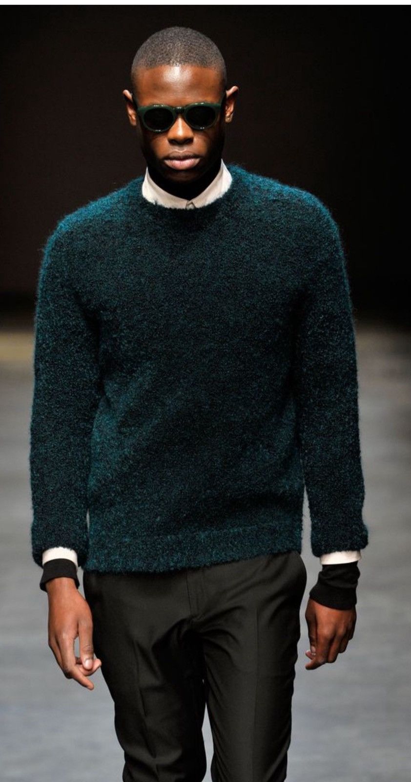 A. Sauvage A.SAUVAGE 2014 Kid Mohair Knitwear Handmade Sweater Size US S / EU 44-46 / 1 - 1 Thumbnail