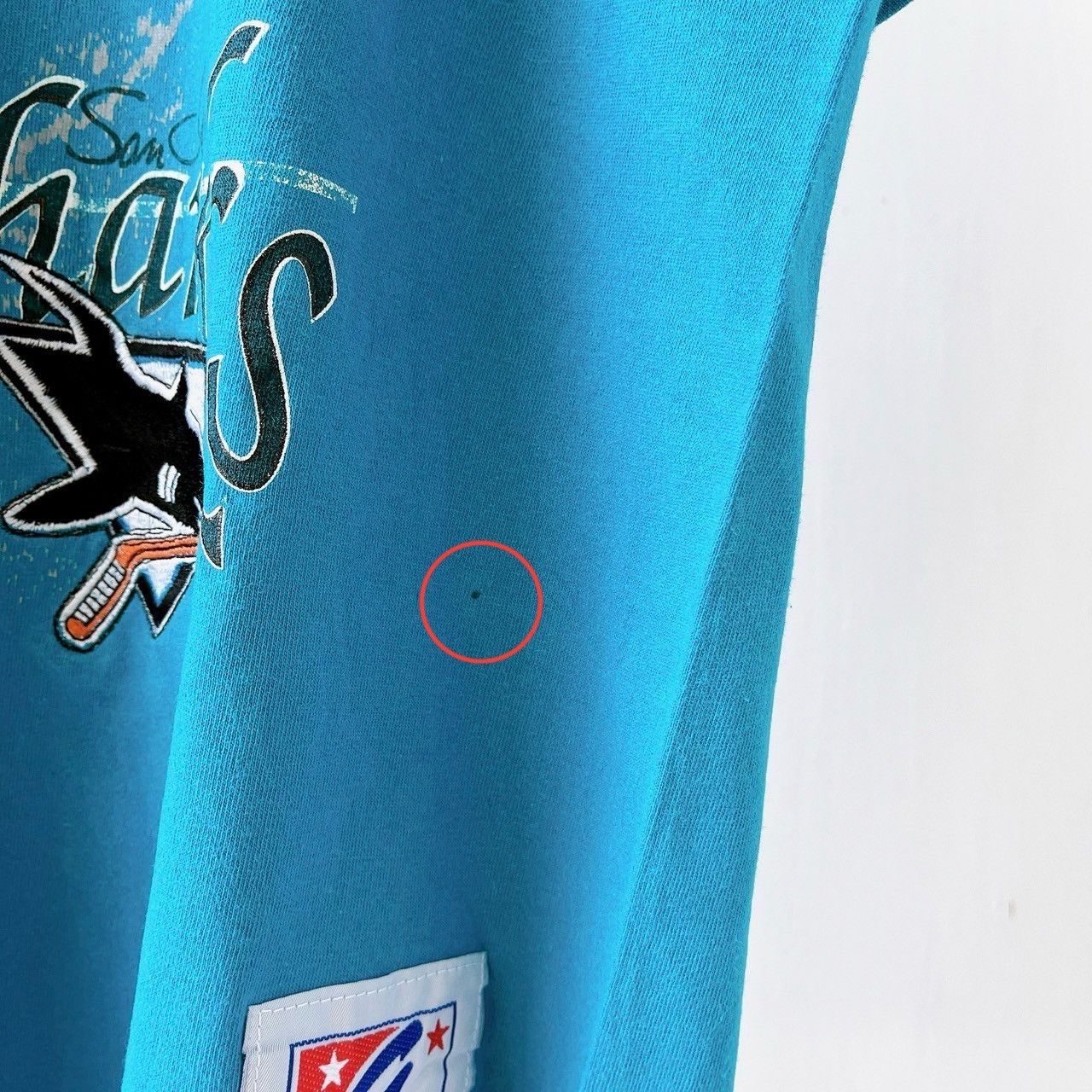 Vintage 90s San Jose Sharks NHL t-shirt/ L Size US L / EU 52-54 / 3 - 4 Thumbnail