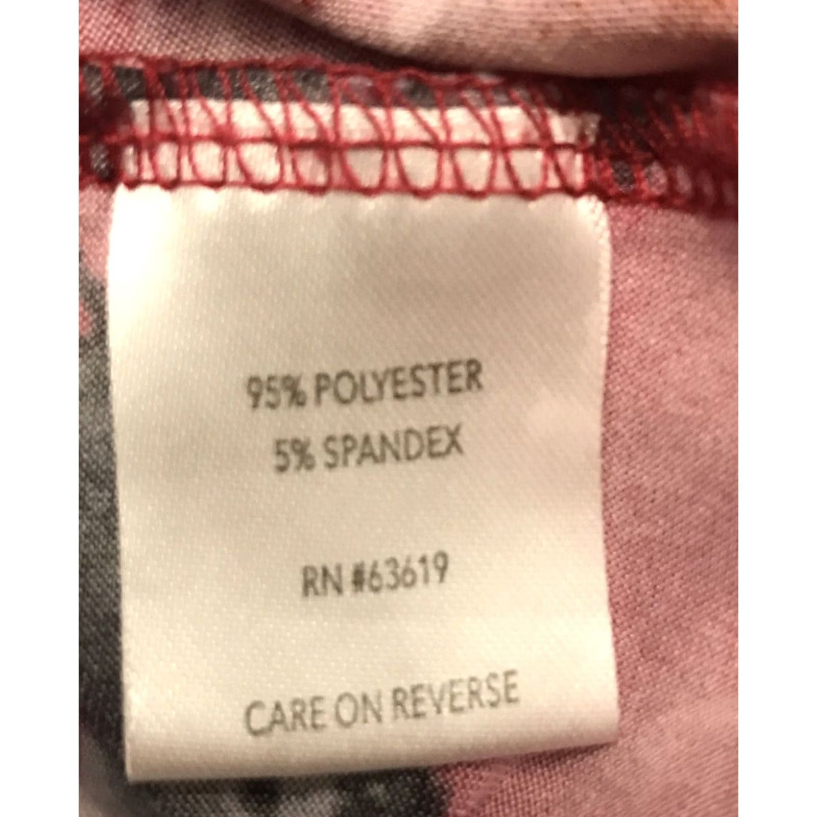 Pinko Urbanology Blouse Shirt Women XS/S Pink Floral Short Sleeve Round Neck Stretch Crisscross Front Pullover 1341 Size XL / US 12-14 / IT 48-50 - 4 Thumbnail