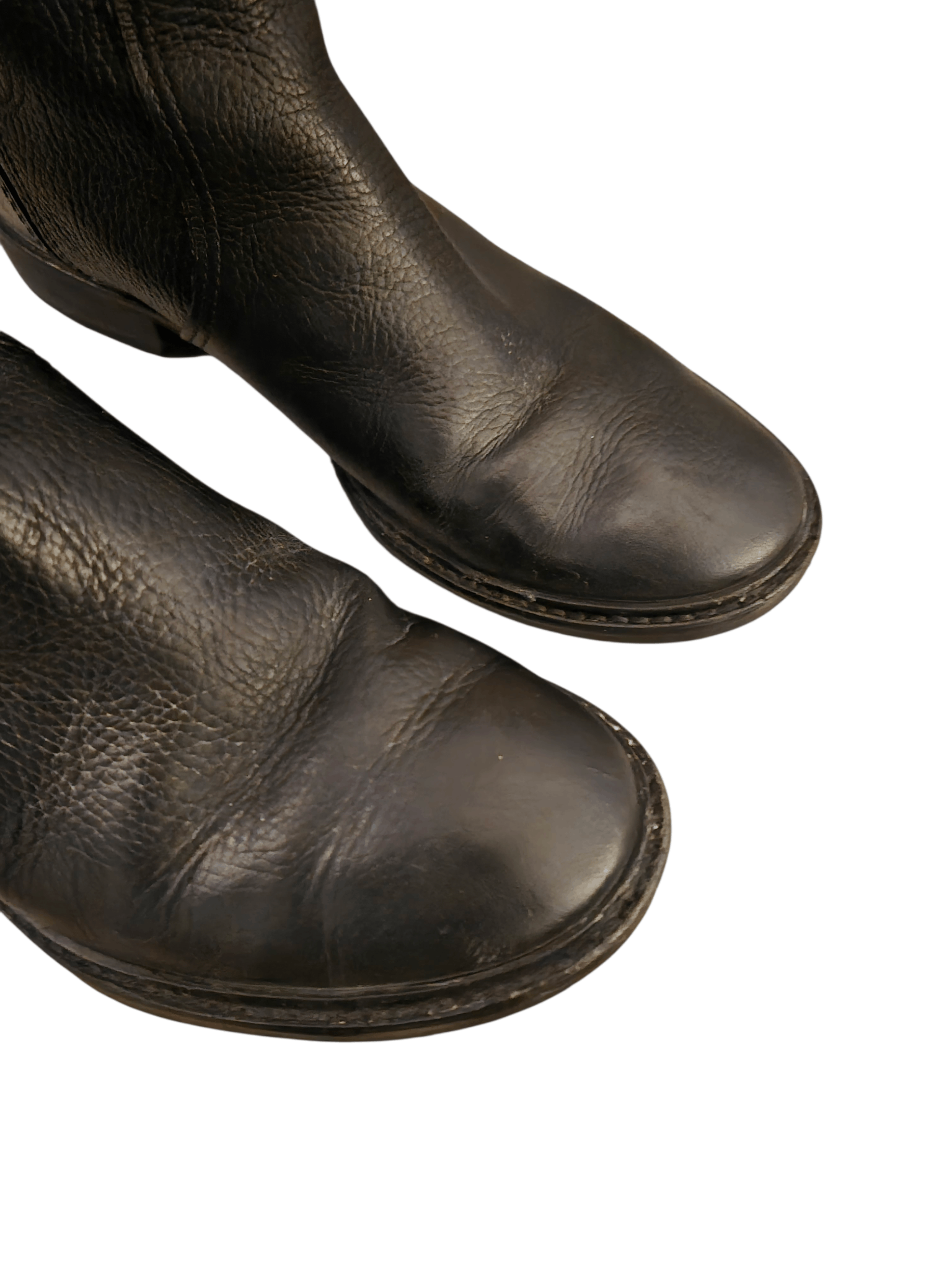 Tory Burch Tory Burch Womens 7.5 Black Leather Mid Calf Riding Boots Size US 7.5 / IT 37.5 - 7 Thumbnail