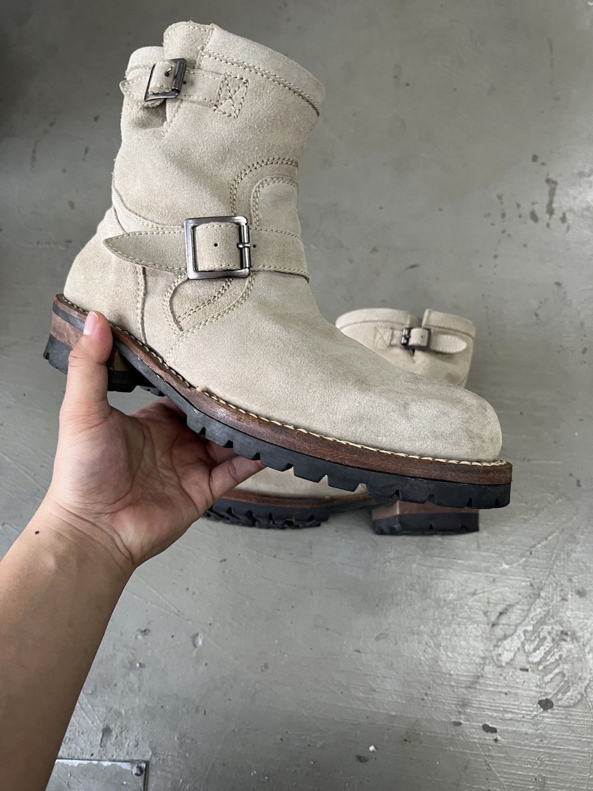 Dirk Bikkembergs Archive Japan Jackrose Suede Leather Engineer Boots Size US 9 / EU 42 - 5 Thumbnail