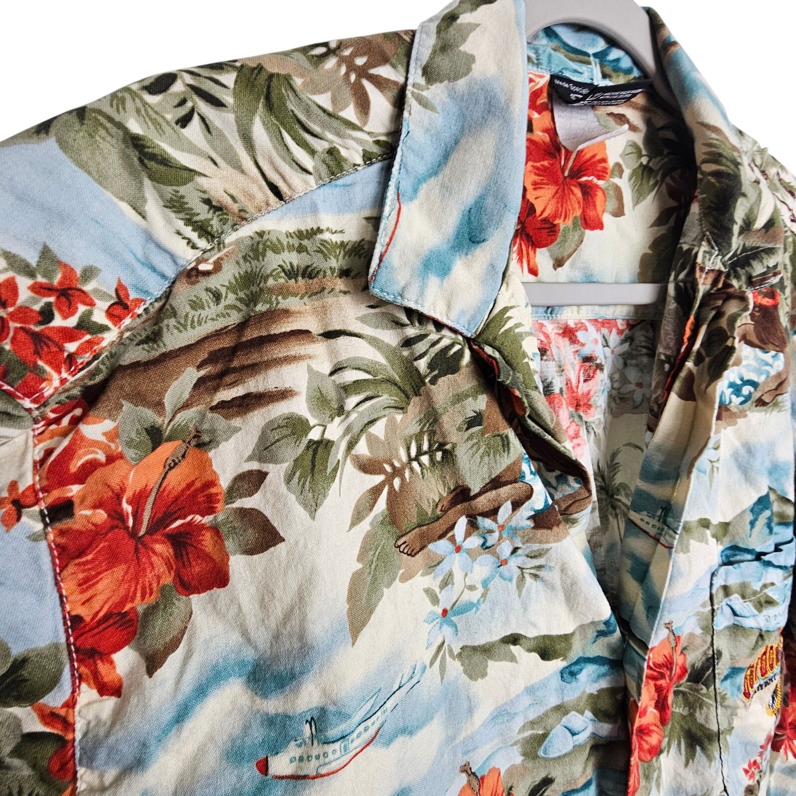 Vintage Vintage Gordon Biersch Mens Tropical Hawaiian Shirt Sz L Size US L / EU 52-54 / 3 - 7 Thumbnail
