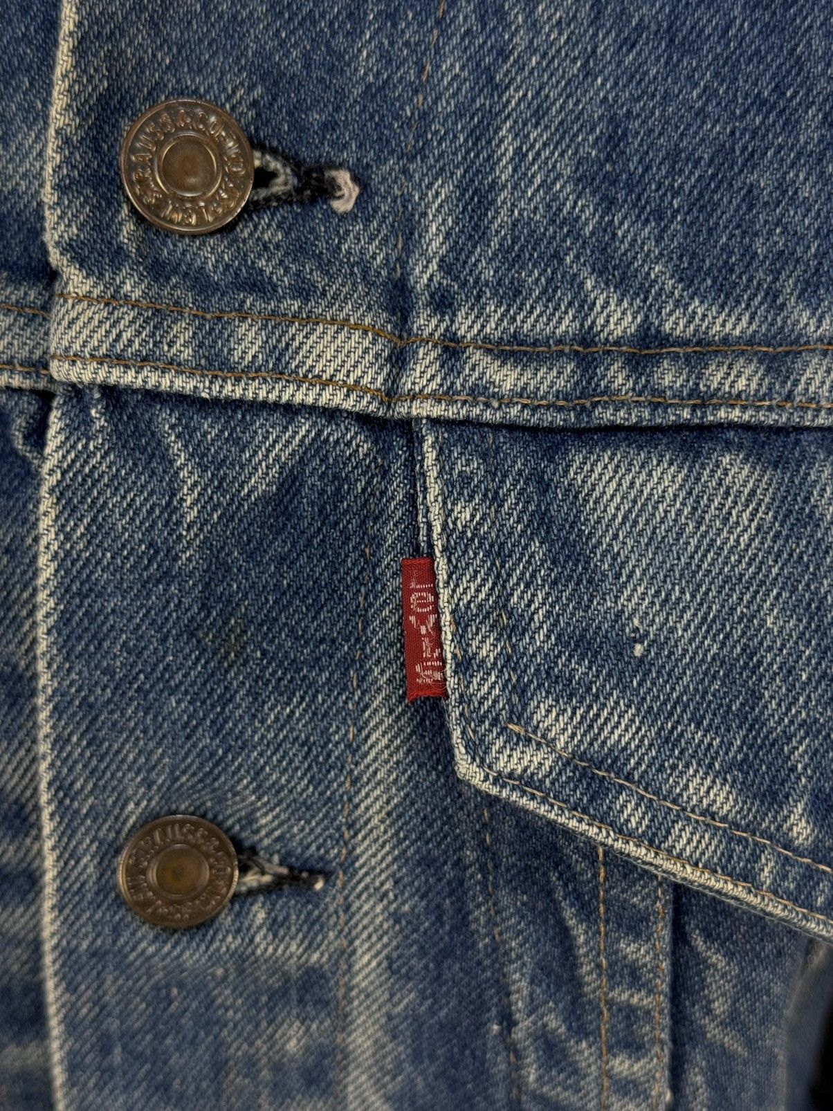 Levi's × Vintage LEVIS Vintage Made in USA Short Jeans Denim Jacket Size S / US 4 / IT 40 - 6 Thumbnail