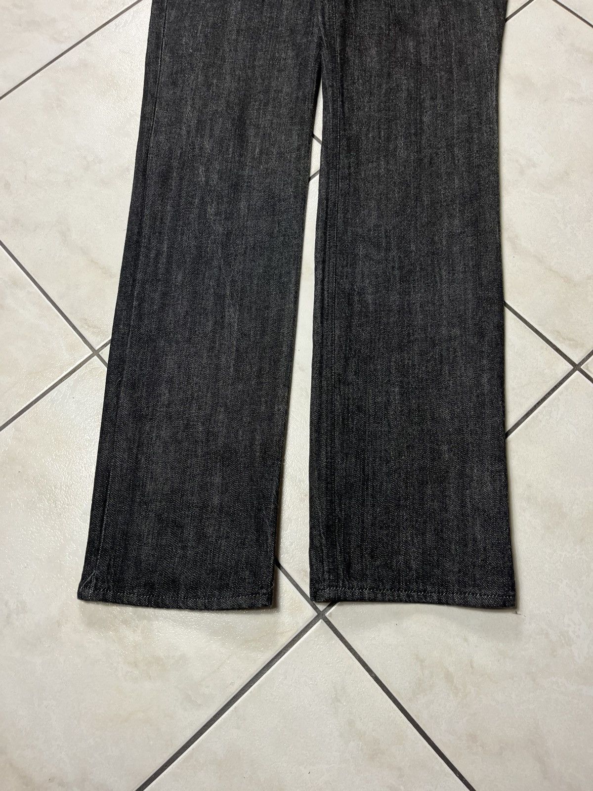 Vintage hussein chalayan archive raw denim goth jeans pants