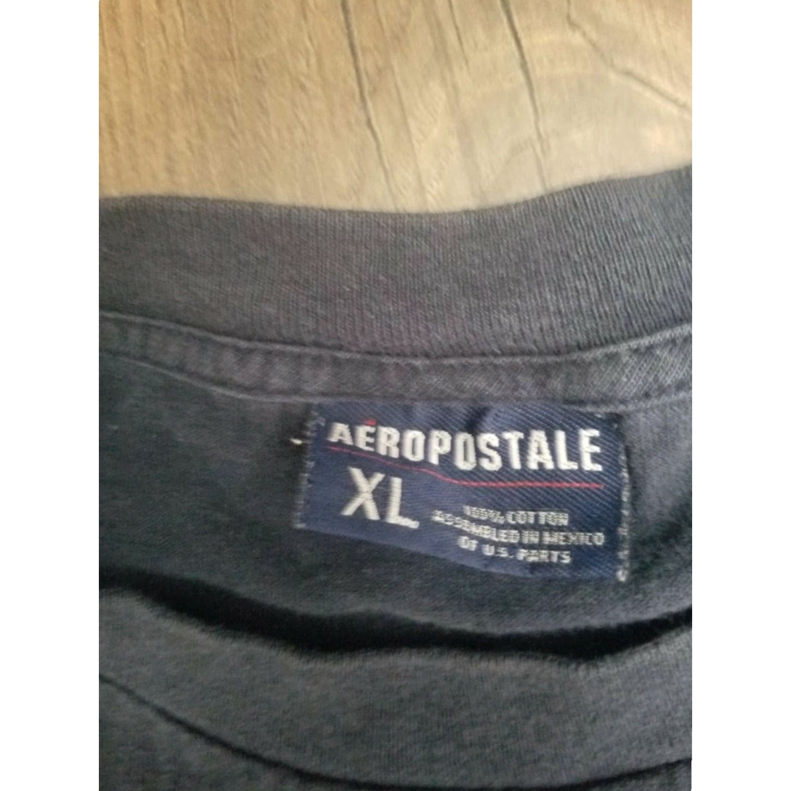 Aeropostale VINTAGE Aeropostale T-Shirt Mens XL Hell on Wheels Distressed 00s Blue 100% Cotton Graphic Tee Crew Neck Short Sleeve Logo California Tribal Size US XL / EU 56 / 4 - 7 Thumbnail