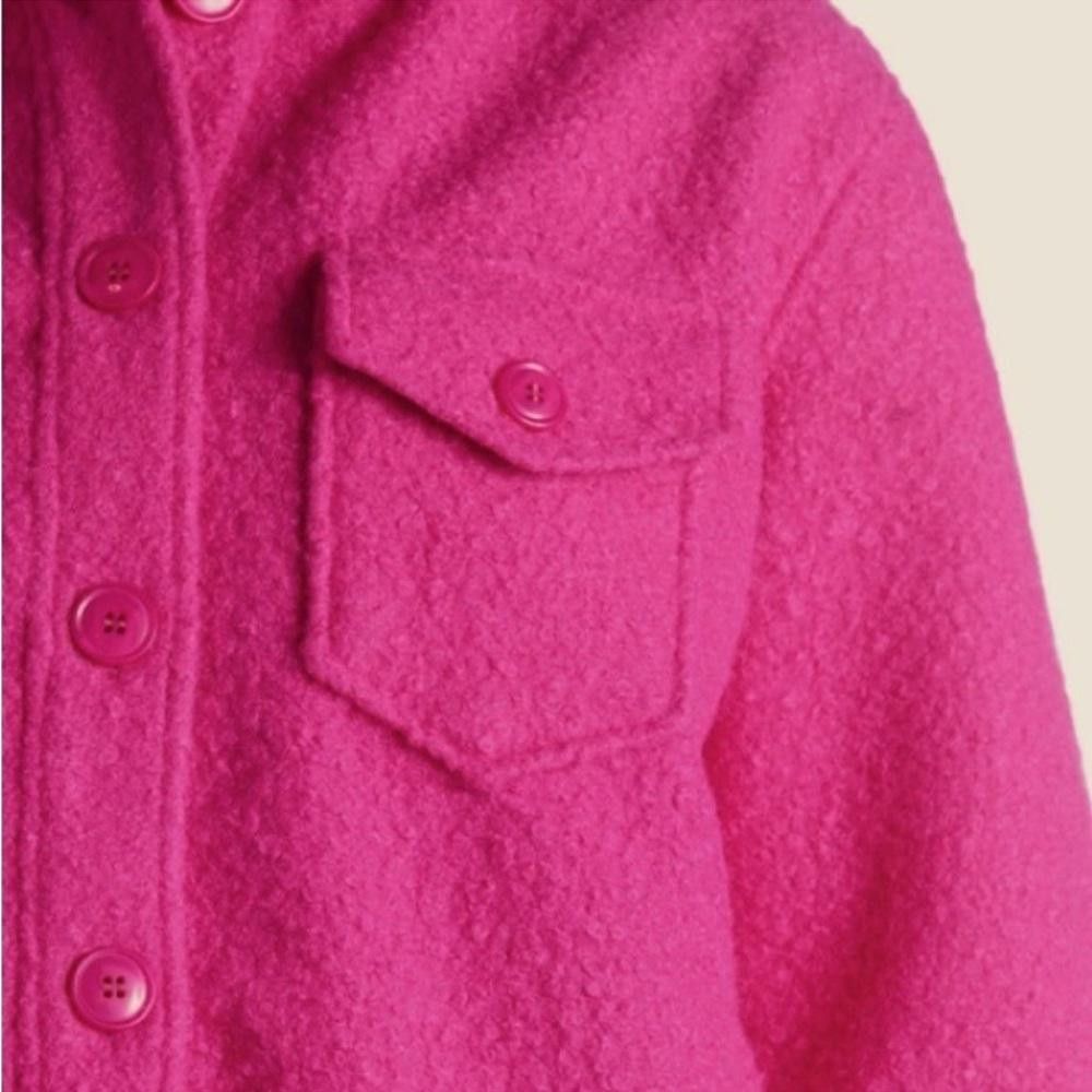 Designer Anthropologie l RD Style Unlined Flash Pink Shacket Medium Size M / US 6-8 / IT 42-44 - 3 Thumbnail