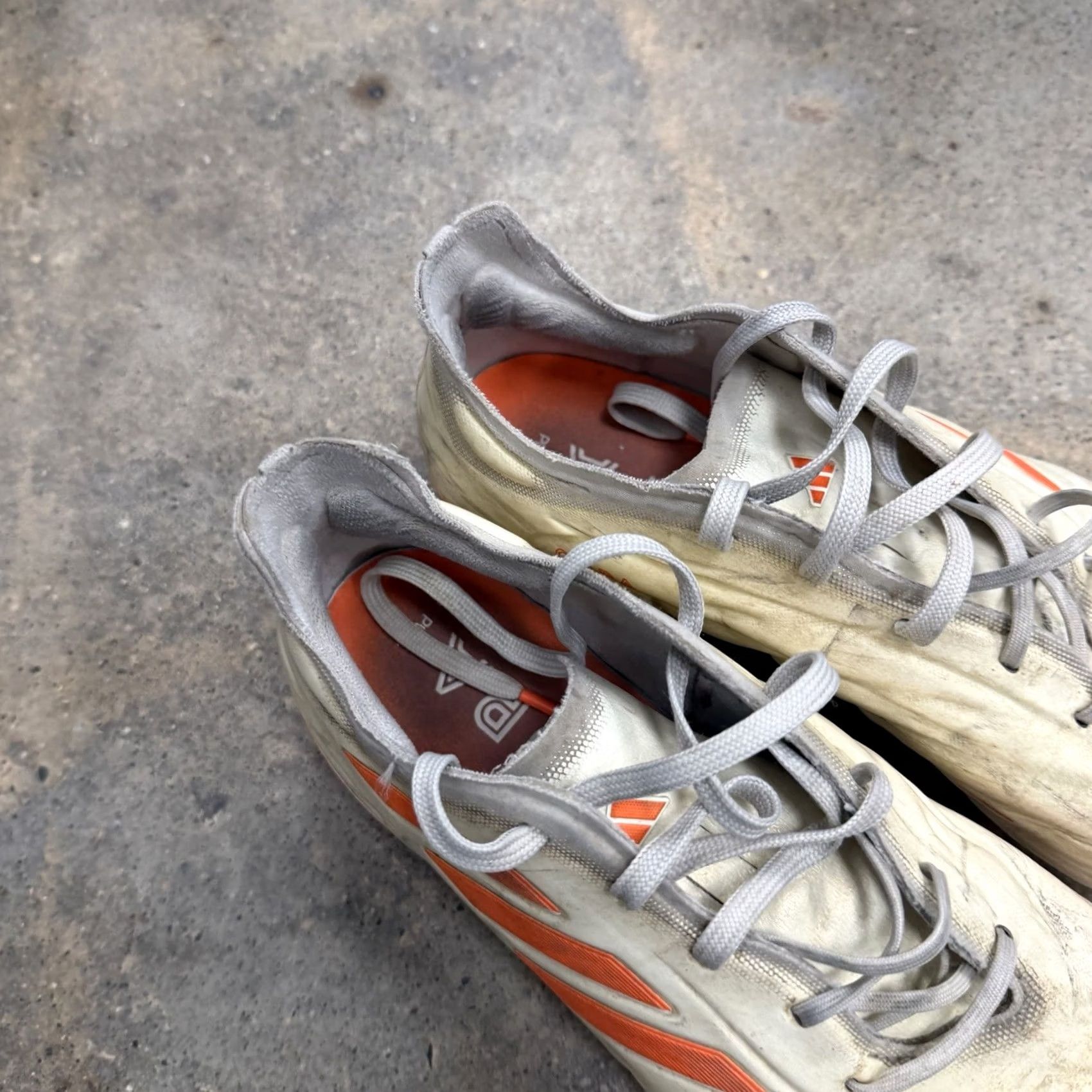 Adidas adidas Copa Pure.1 FG Elite Orange Cream Soccer Cleats Mens US 7 Brand adidas Cleats Football Soccer Firm Ground Boots Mens Shoes White Leather 2022 Size US 7 / EU 40 - 3 Thumbnail