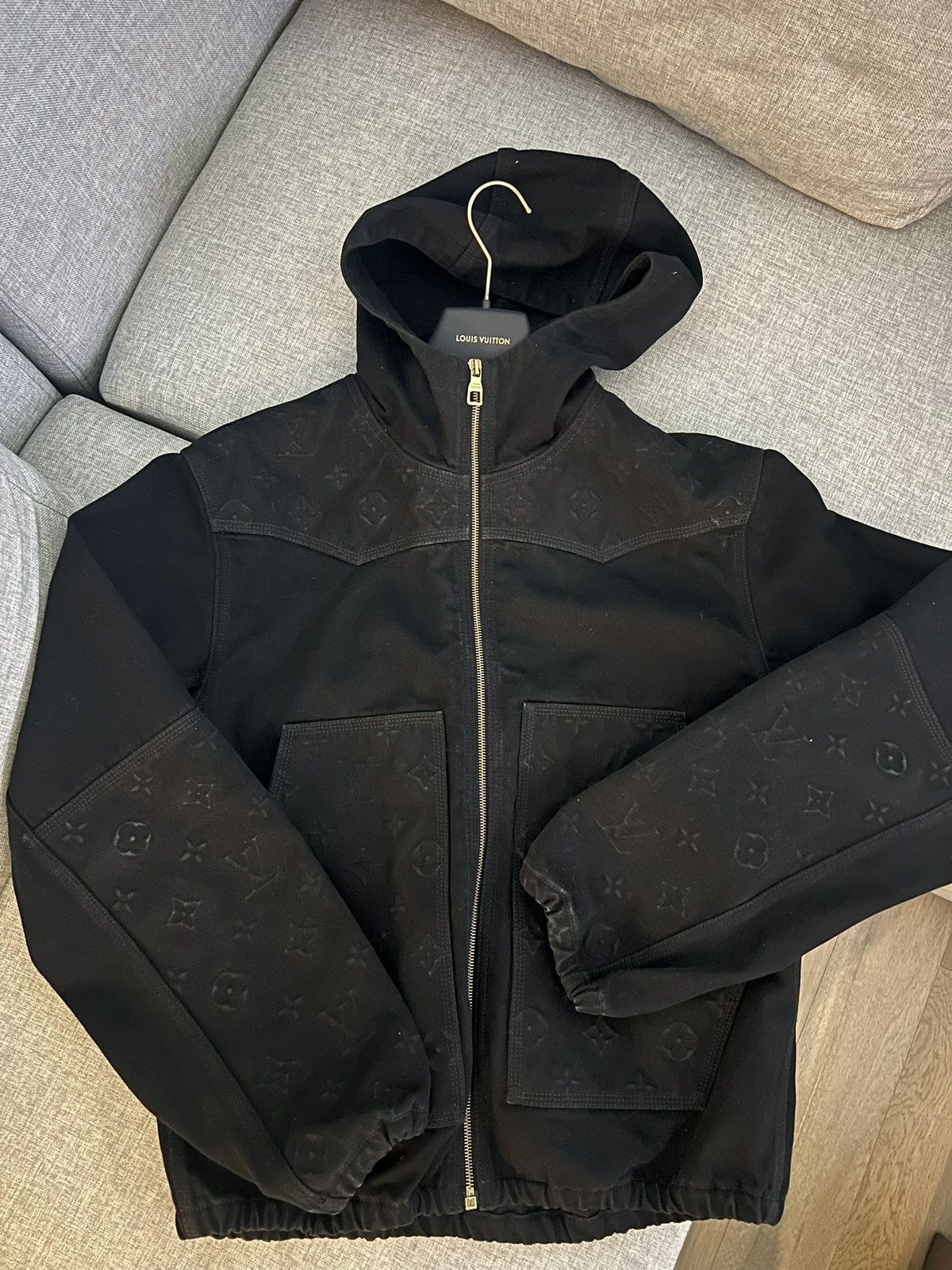Louis Vuitton Louis Vuitton Monogram Denim Black Jacket Size US M / EU 48-50 / 2 - 1 Thumbnail