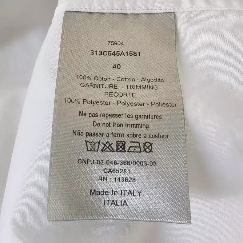 Dior DiorLogo labeled single-breasted solid color loose long-sle Size US XXS / EU 40 - 6 Thumbnail