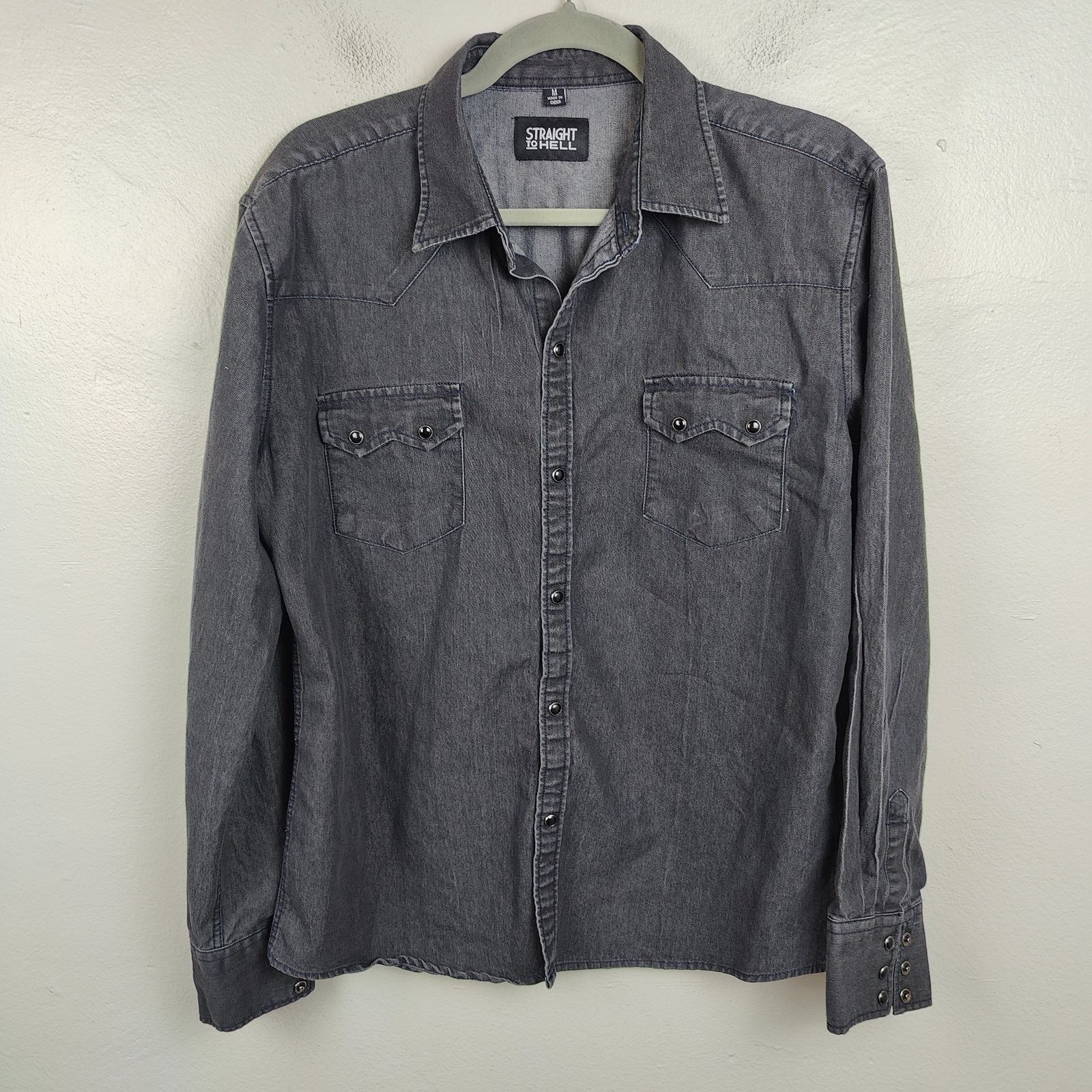 Straight To Hell Straight to Hell Rambler Pearl Snap Button Shirt Medium Size M / US 6-8 / IT 42-44 - 1 Thumbnail