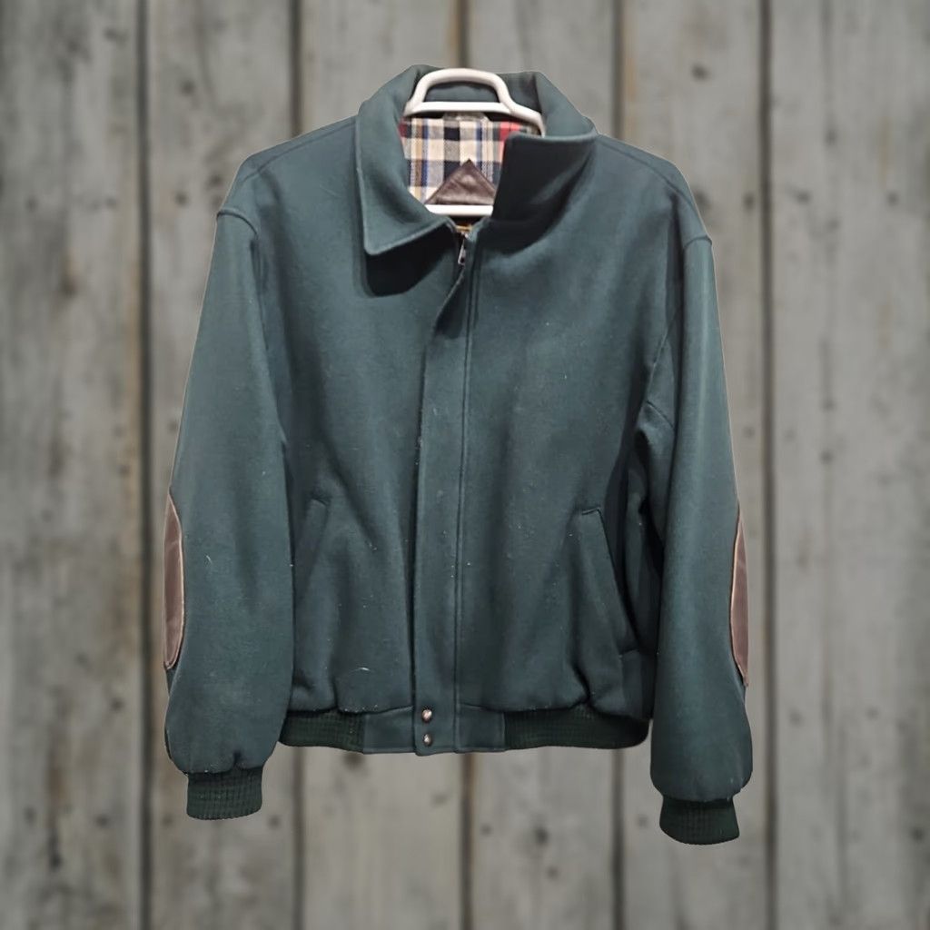 Eddie Bauer VINTAGE Eddie Bauer Wool Plaid Lined Bomber Aviator Jacket Coat Mens XL Green Full Zip Plaid Bomber Jacket Mens XL Size US XL / EU 56 / 4 - 1 Thumbnail