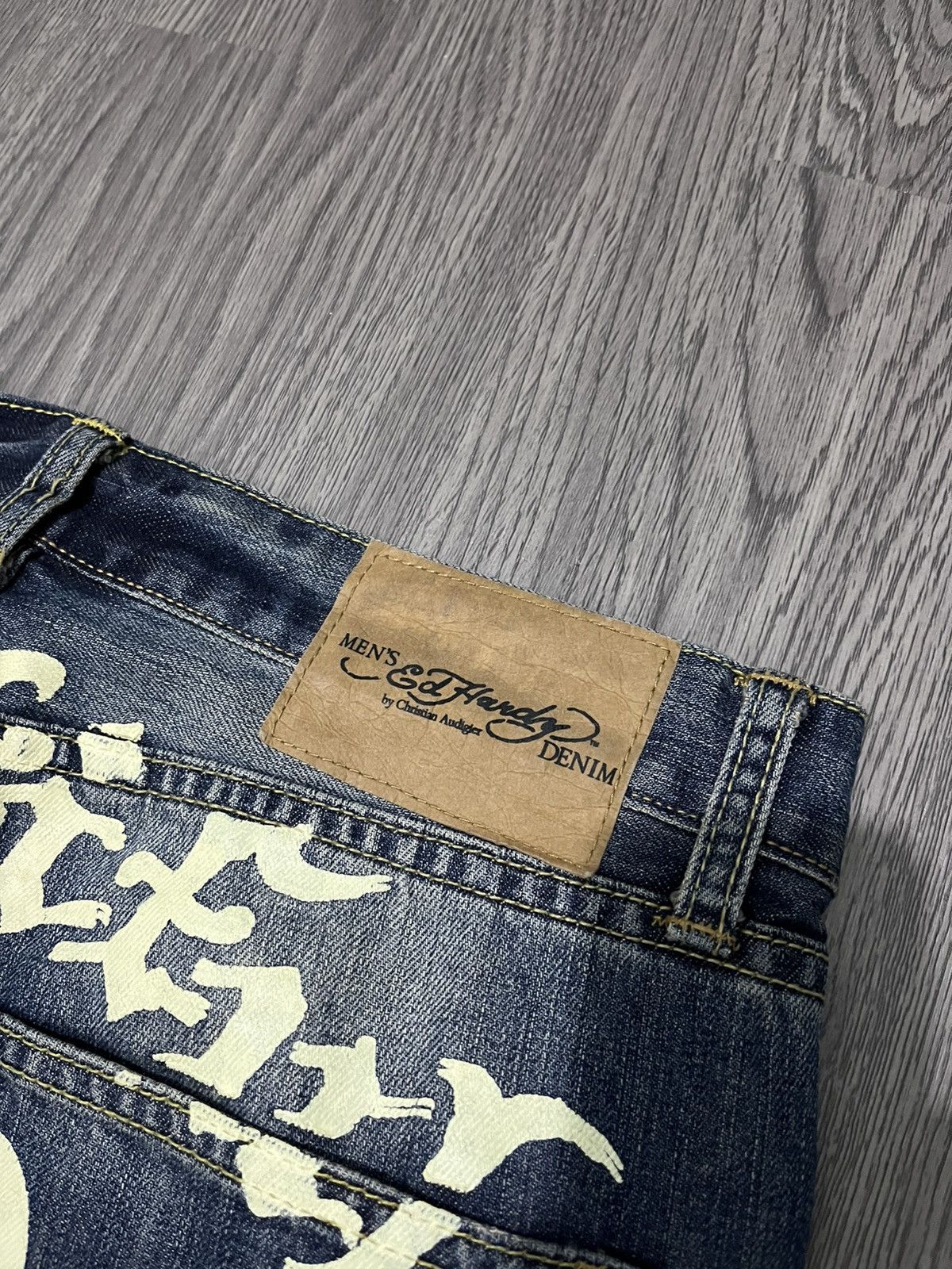 Ed Hardy 💀Y2k Ed Hardy by Christian Audigier Jeans💀 Size US 30 / EU 46 - 6 Thumbnail