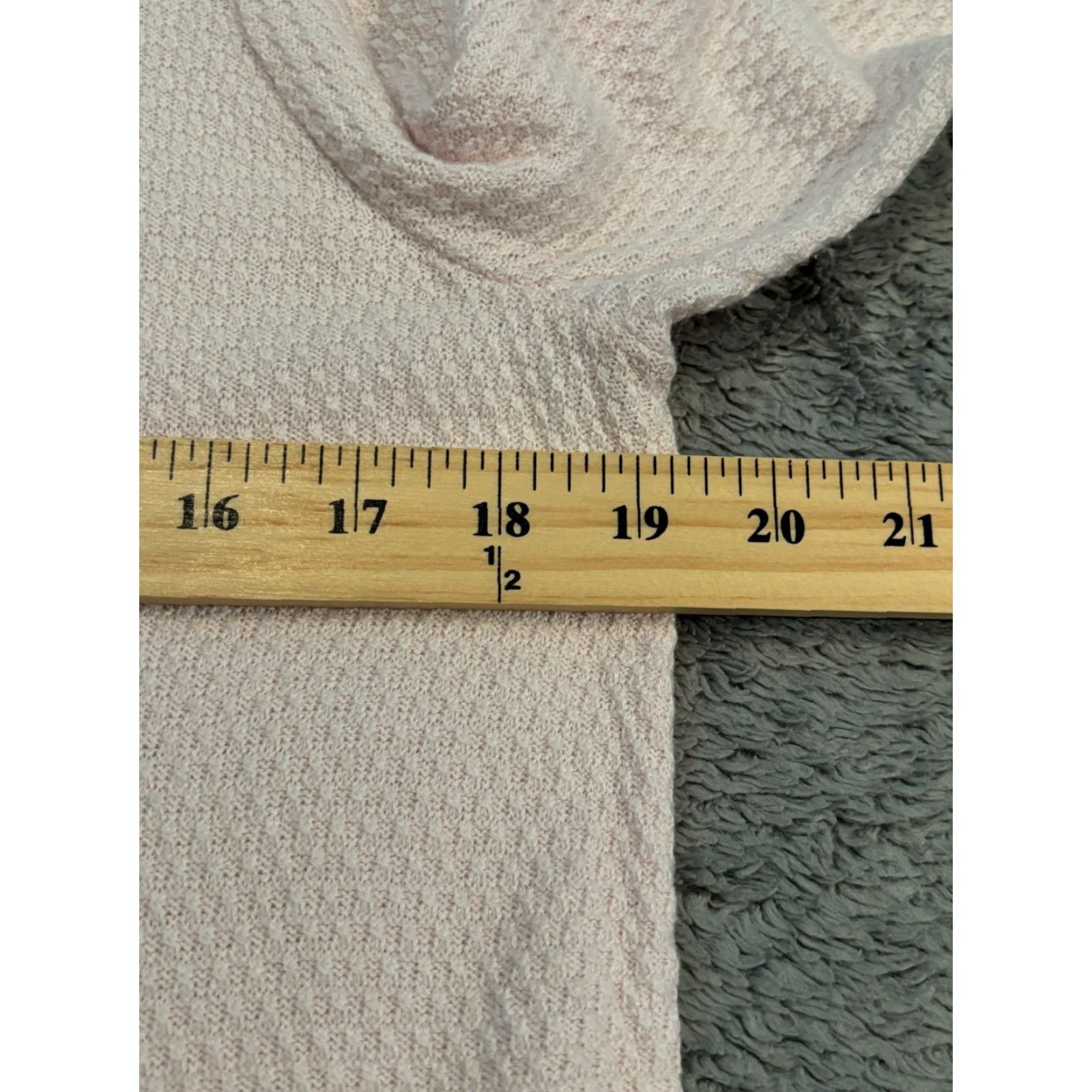J. Jill J Jill Sweater Womens Medium Pink Waffle-Knit Tunic Pullover Casual Everyday Regular Size M Knit Wool blend ? Size M / US 6-8 / IT 42-44 - 3 Thumbnail