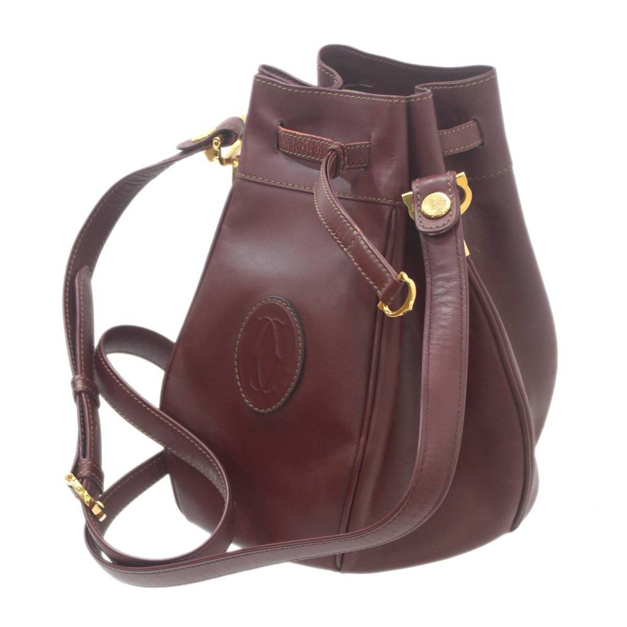 Cartier Shoulder Bag Must Line Bordeaux Nt-No, Women's