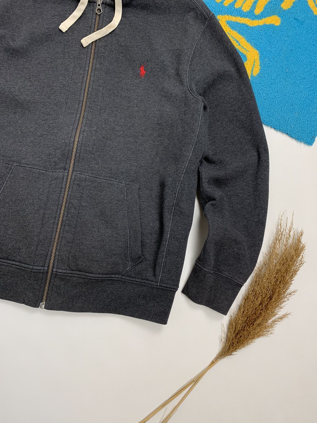 Ralph Lauren × Vintage Vintage 90’s Ralph Lauren Heavy Cotton Zip Hoodie Size US XL / EU 56 / 4 - 4 Thumbnail