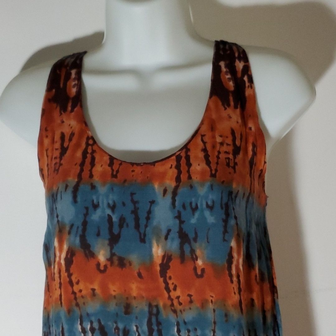 Billabong Billabong Size XS Dress Tie Dye Fringe Tassel Racer Back Size XS / US 0-2 / IT 36-38 - 4 Thumbnail