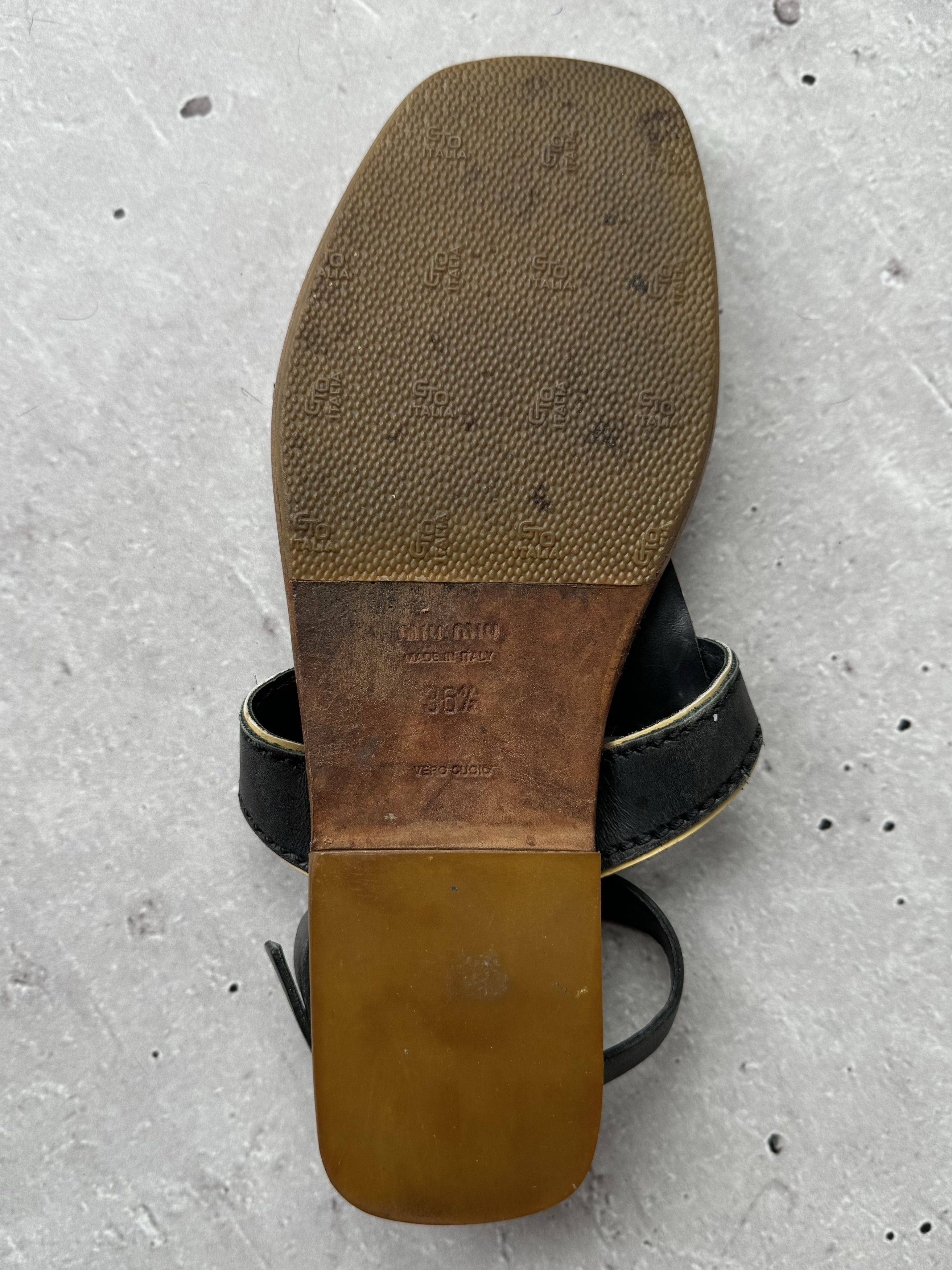 Miu Miu Miu Miu Vintage Worn Sandals Size US 6.5 / IT 36.5 - 6 Thumbnail