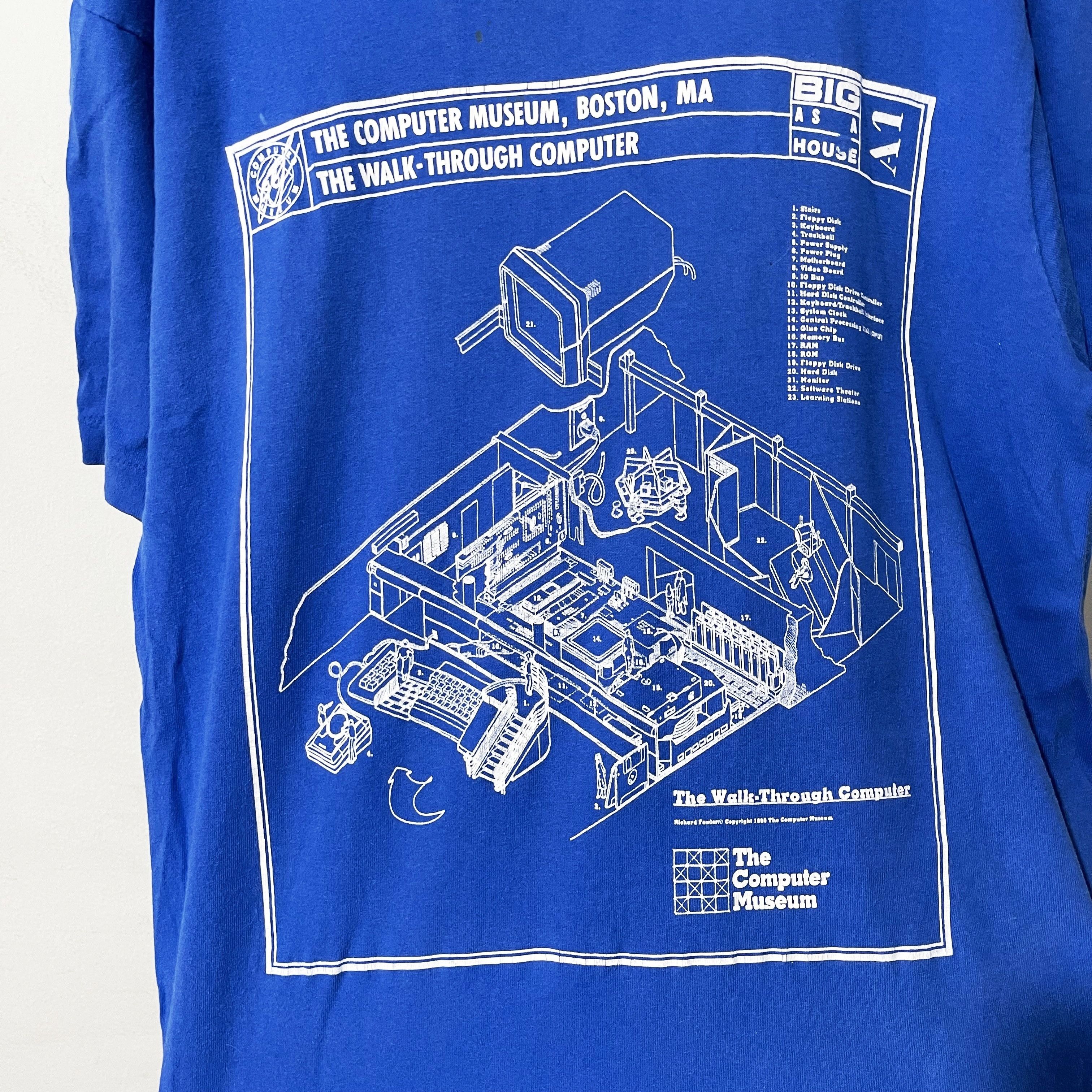 Arts & Science Vintage 90s Boston Computer Museum T-Shirt Size US L / EU 52-54 / 3 - 3 Thumbnail