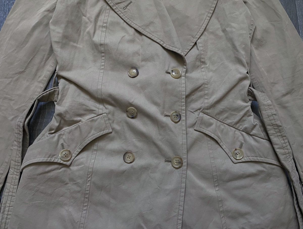 Givenchy Womens Givenchy Paris Beige Trench Coat Jacket Double Breast Size M / US 6-8 / IT 42-44 - 15 Thumbnail