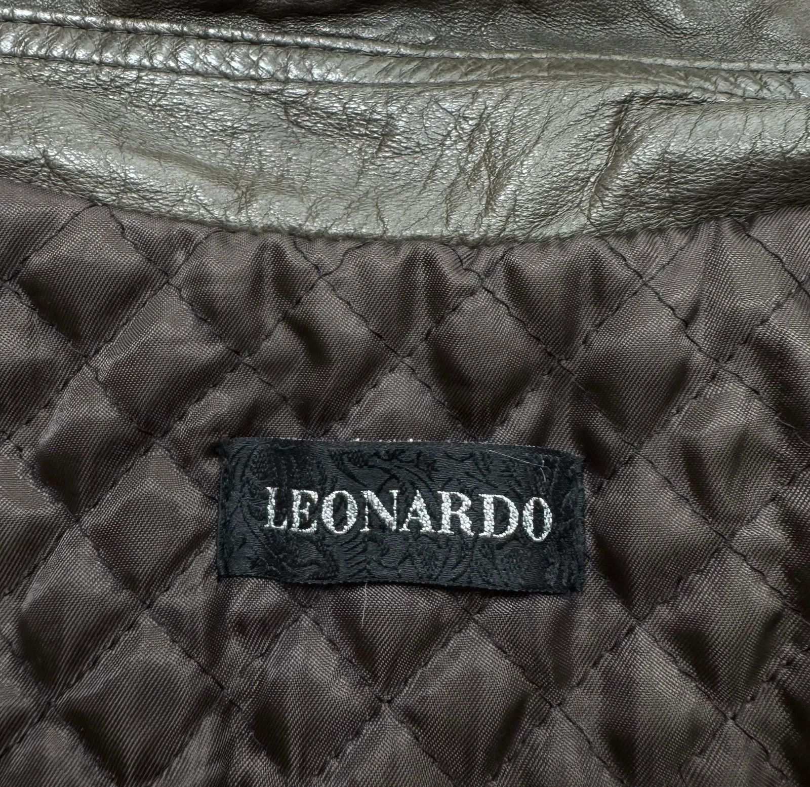 Other Leonardo Vintage Leather Coat Belted size L Size L / US 10 / IT 46 - 12 Thumbnail