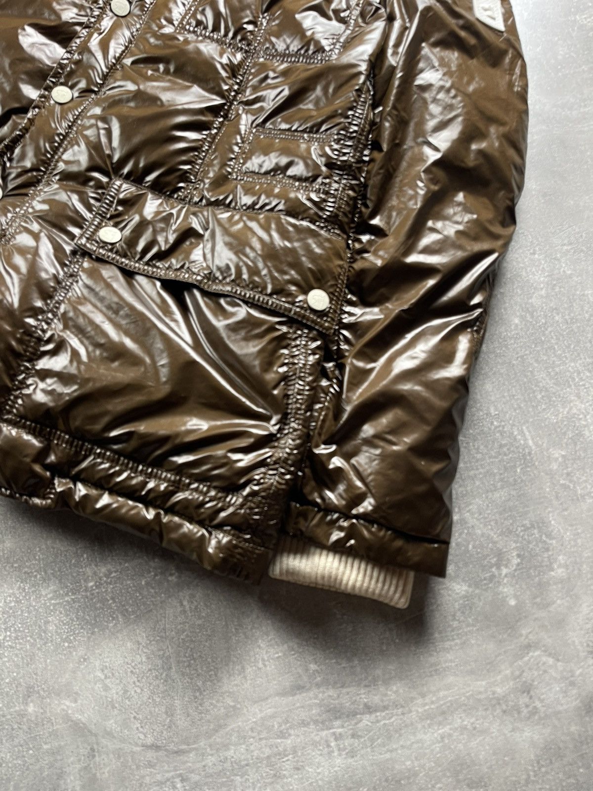 Montecore Montecore Dolomiti Down Puffer Jacket Brown Glossy Fur Hood Size US L / EU 52-54 / 3 - 3 Thumbnail