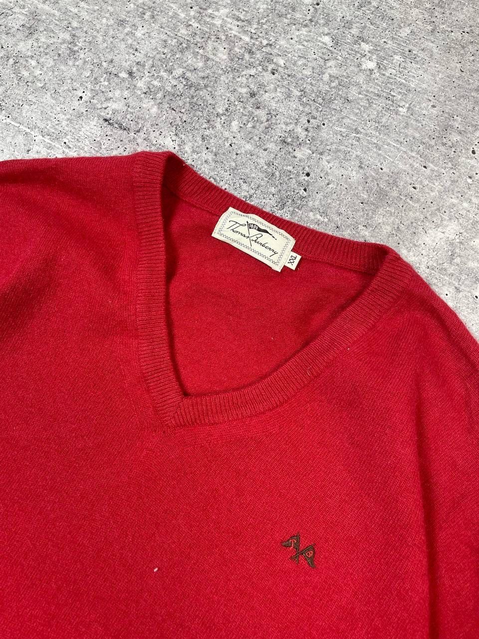 Burberry Vintage Thomas Burberry V Neck Wool Sweater Y2K Size US XXL / EU 58 / 5 - 4 Thumbnail