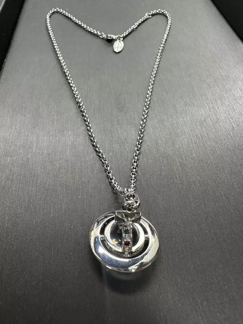 Vivienne Westwood Vivienne Westwood A silver necklace with a translucent bal Size ONE SIZE - 1 Thumbnail